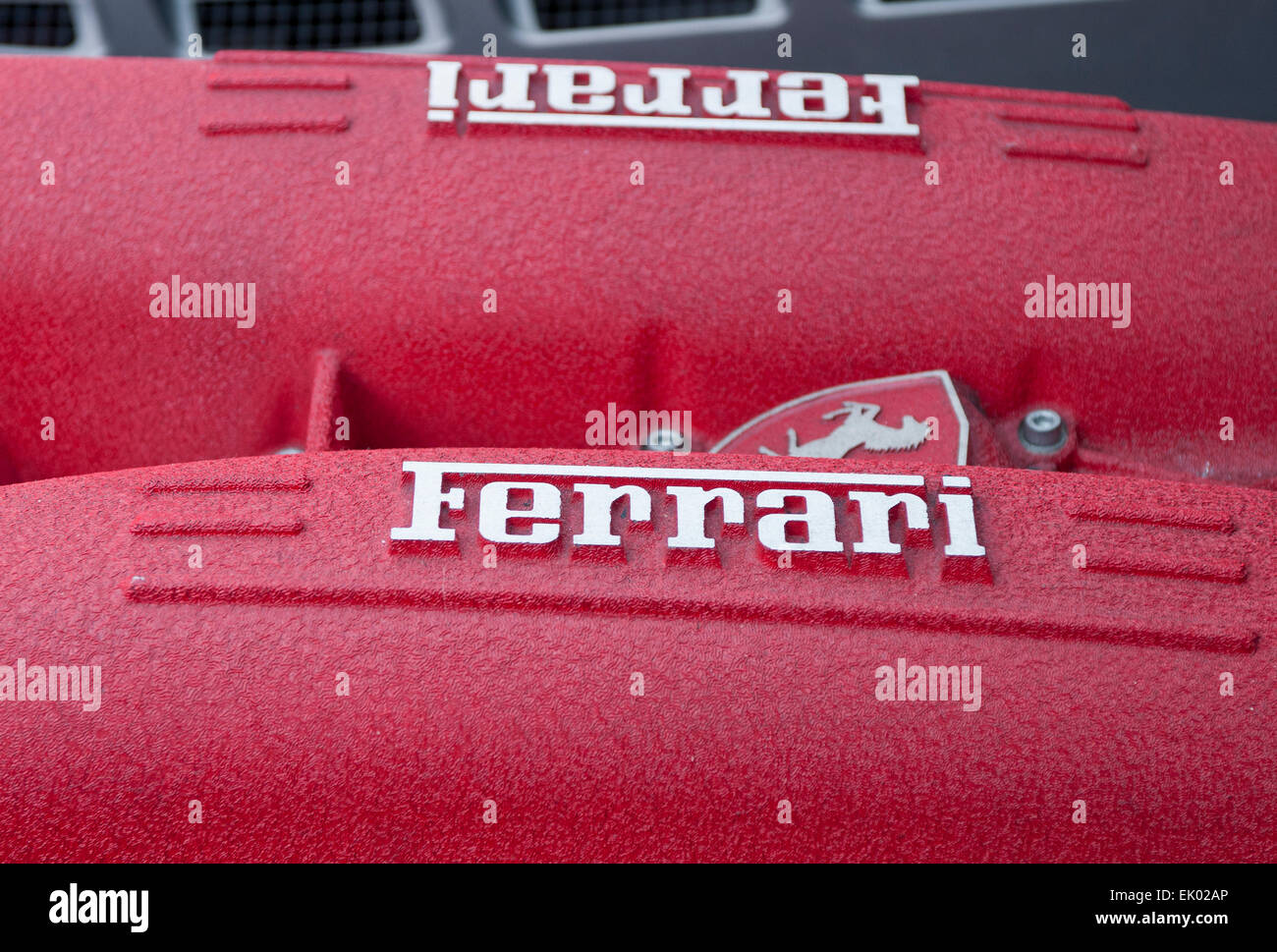 Motore Ferrari Foto Stock