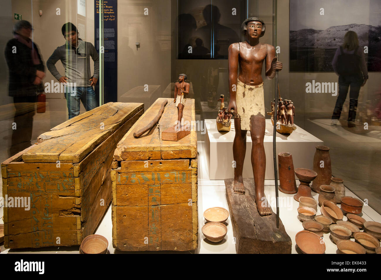 Italia Piemonte Torino Museo Egizio nuovo allestimento - Sala 4 - La tomba di Shemes (1980 - 1700 BC ) Foto Stock