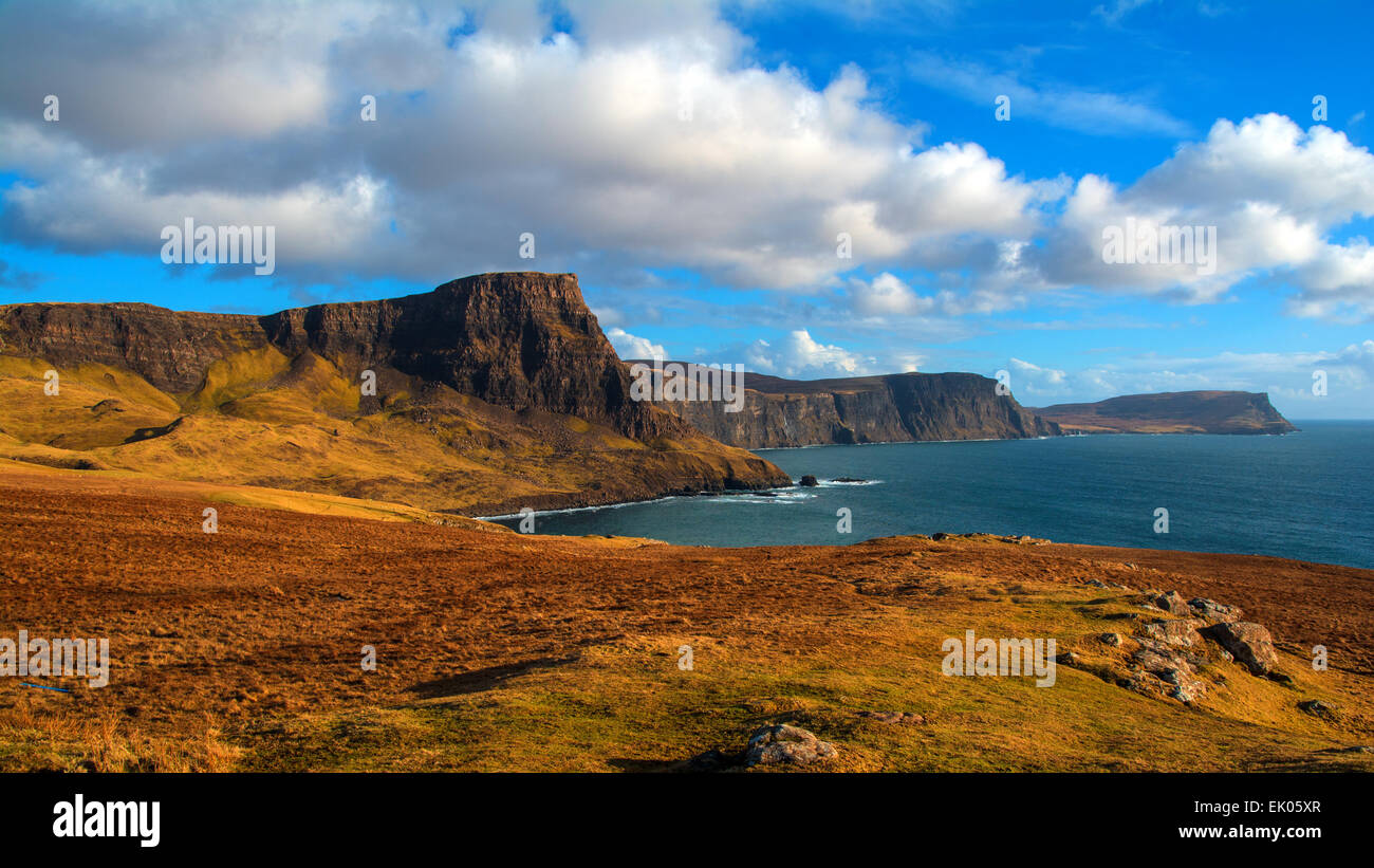 Punto Neist,l'Isola di Skye in inverno Foto Stock
