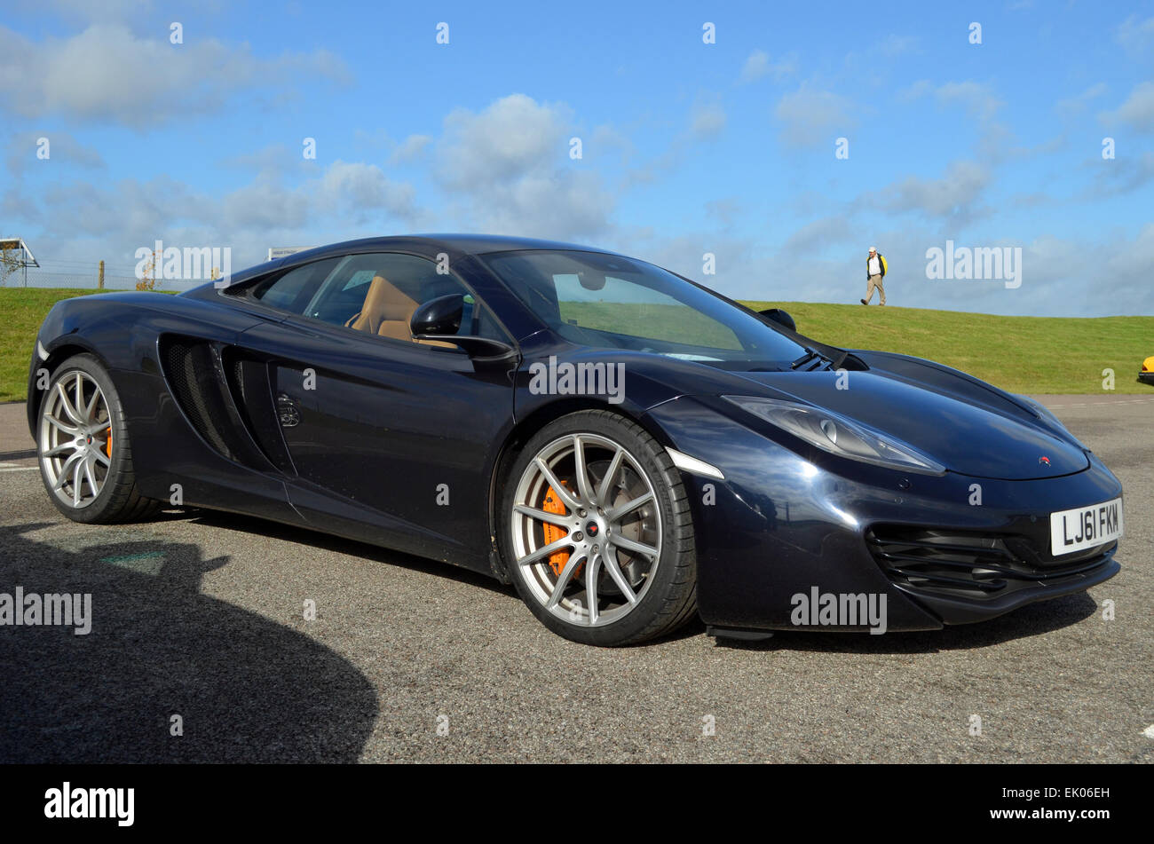 Nero McLaren MP4-12c Foto Stock