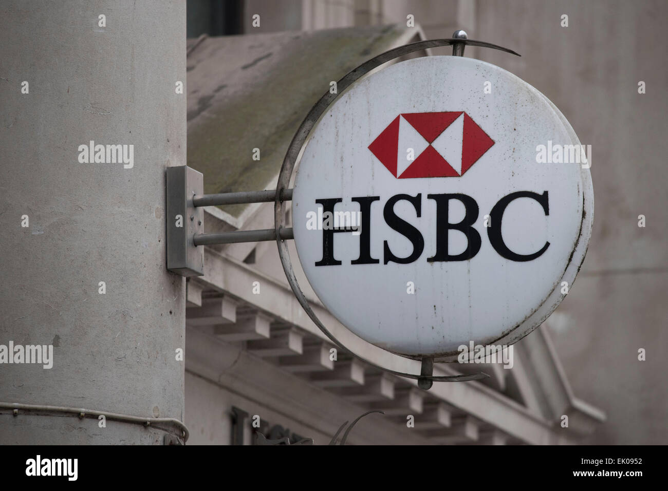 Esterno della banca HSBC filiale. Foto Stock