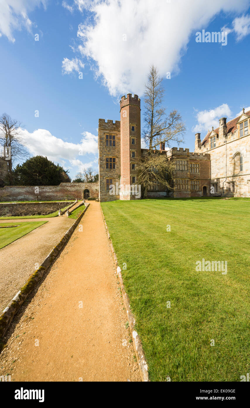 Penshurst Place, un palazzo del XIV secolo country house, sede della famiglia di Sidney, vicino a Tonbridge, Kent, Regno Unito Foto Stock