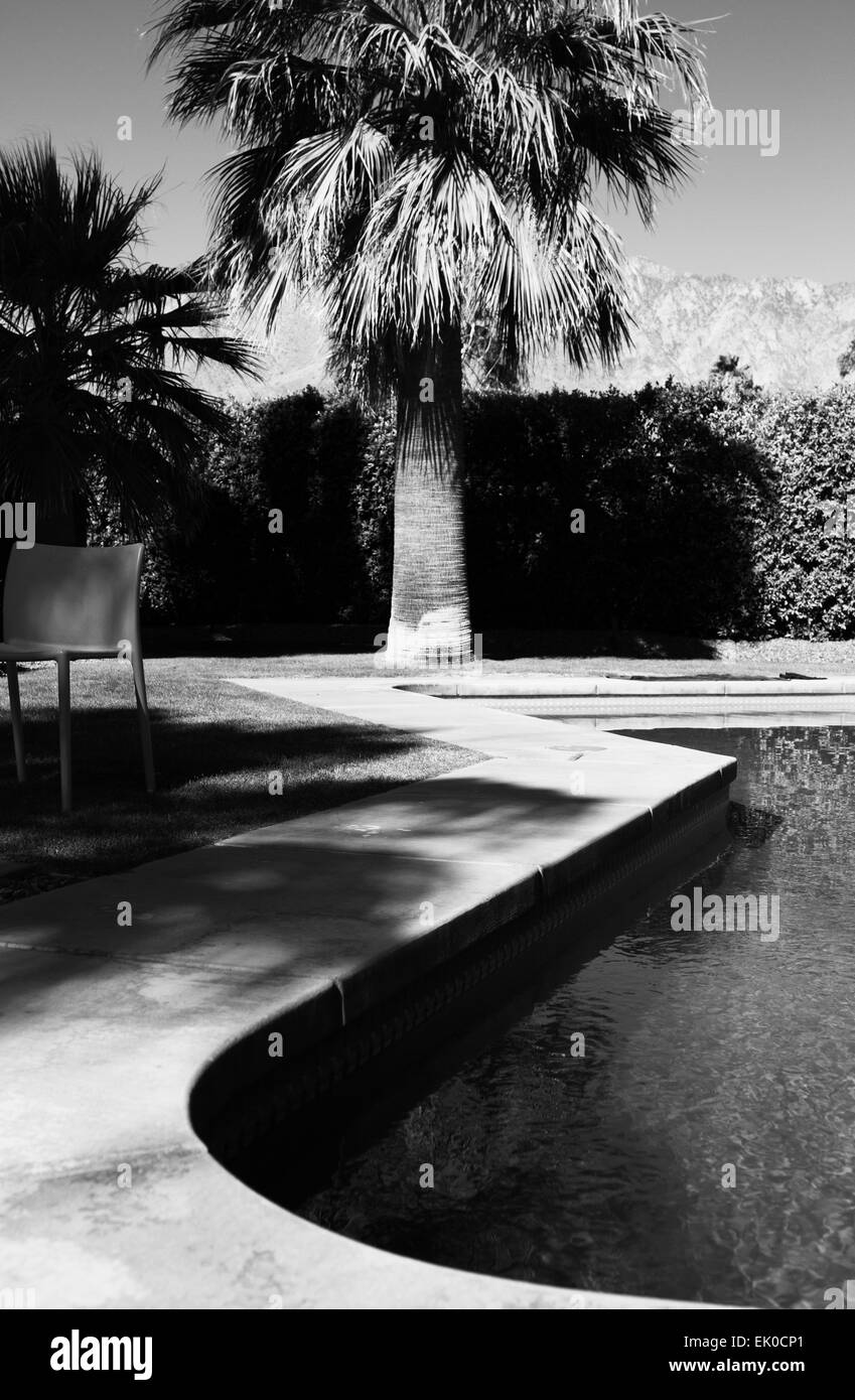 Palm Springs piscina di acqua salata in estate Foto Stock
