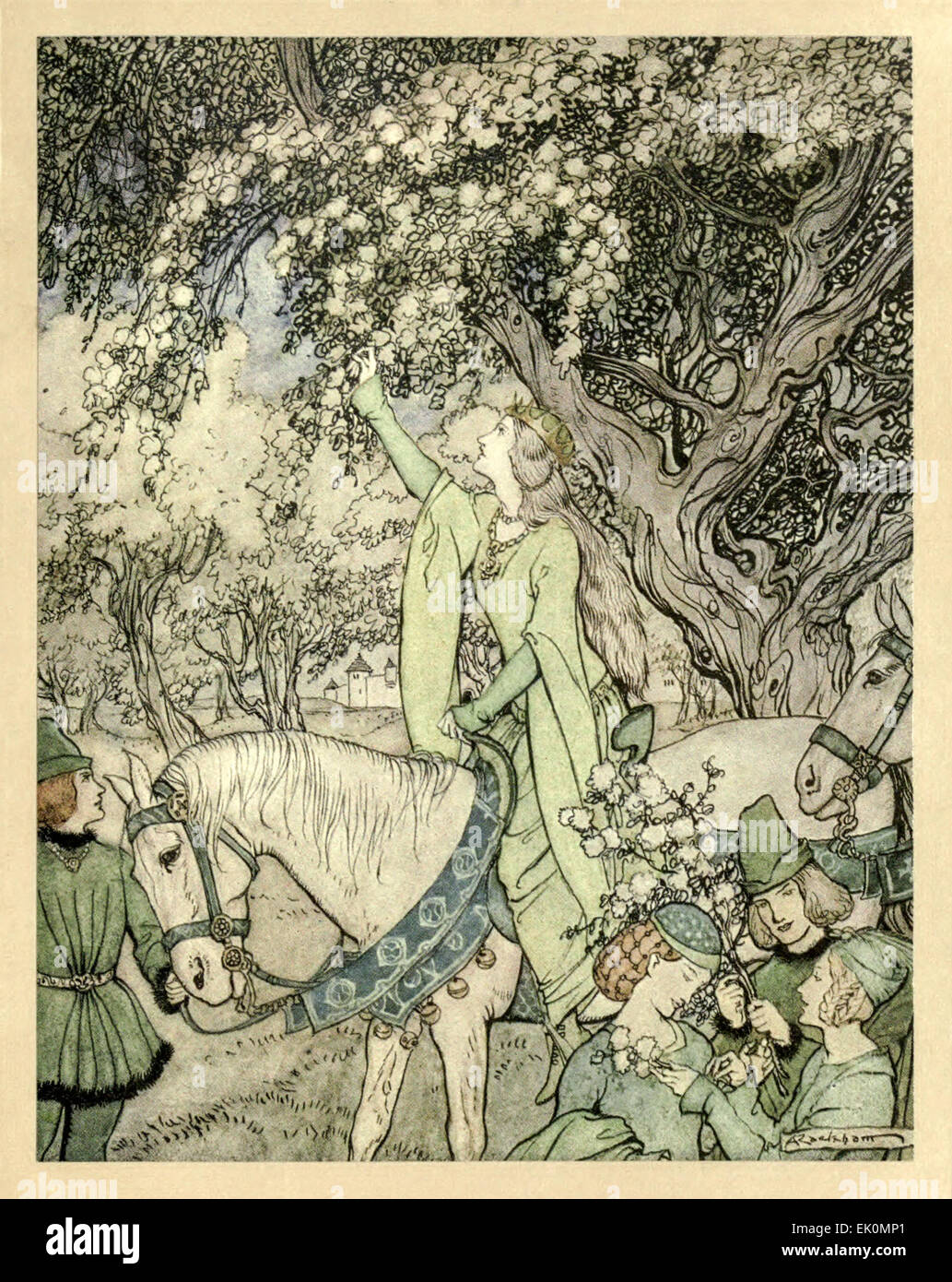 - Illustrazione di Arthur Rackham (1867-1939) da 'il romanticismo di Re ...