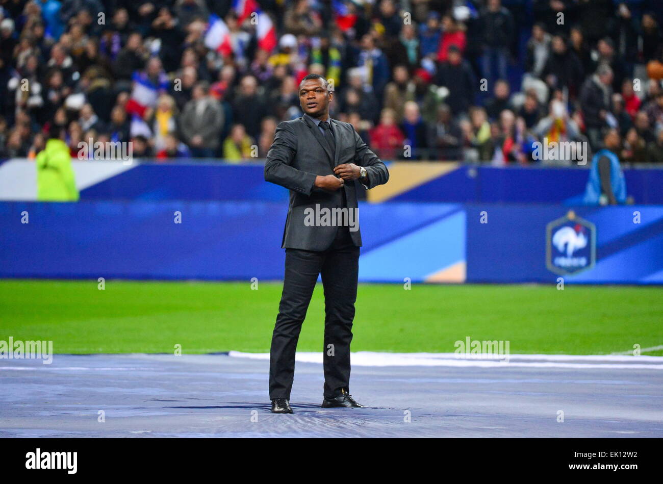 Marcel Desailly - 26.03.2015 - Francia/Bresil - Match Amical.Photo : Dave inverno/Icona Sport Foto Stock