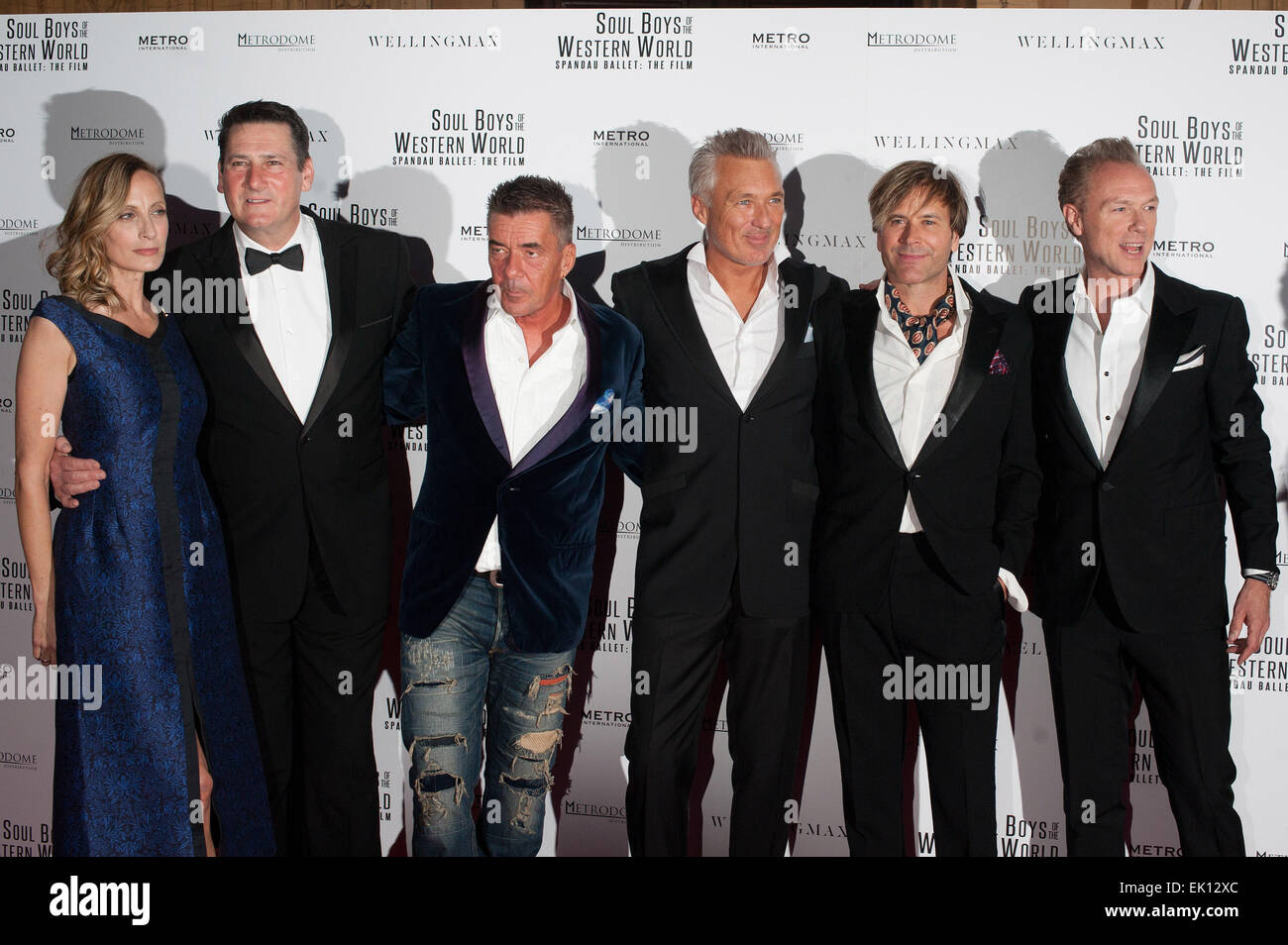 Anima i ragazzi di tutto il mondo occidentale - UK film Premiere detenute presso la Royal Albert Hall - Arrivi. Dotato di: Spandau Ballet,Martin Kemp,Gary Kemp,Tony Hadley,Steve Norman,John Keeble,George Hencken dove: Londra, Regno Unito quando: 30 Set 2014 Foto Stock