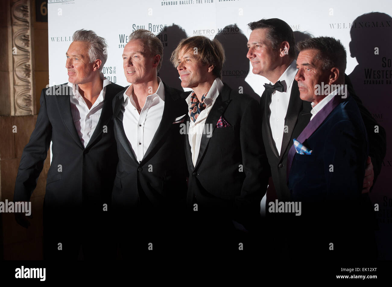 Anima i ragazzi di tutto il mondo occidentale - UK film Premiere detenute presso la Royal Albert Hall - Arrivi. Dotato di: Martin Kemp,Gary Kemp,Tony Hadley,Steve Norman,John Keeble,Spandau Ballet dove: Londra, Regno Unito quando: 30 Set 2014 Foto Stock