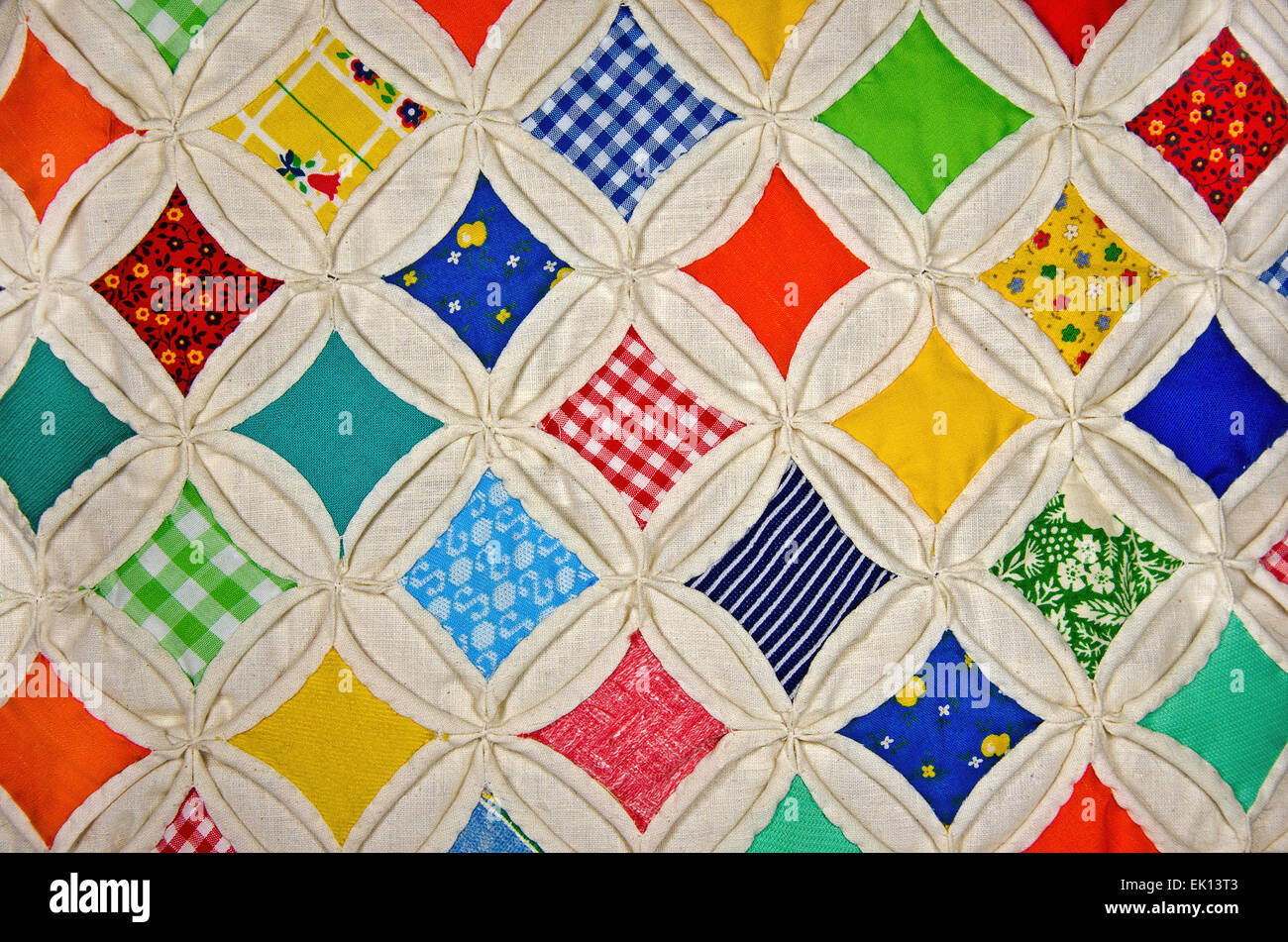 In prossimità di una finestra della cattedrale quilt Foto Stock