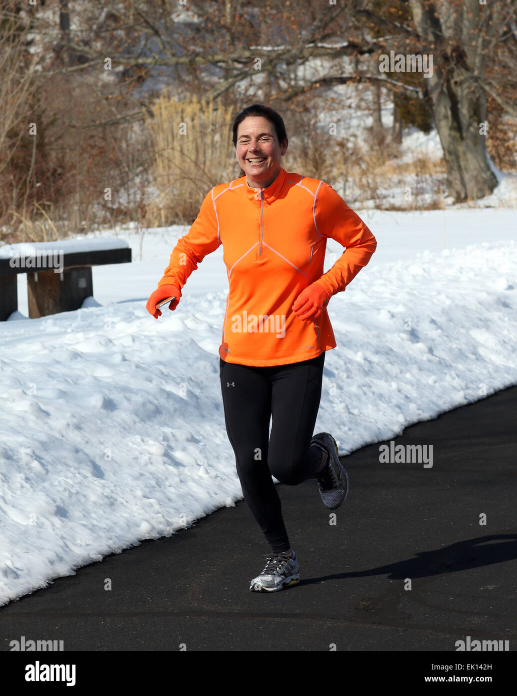 Donna femmina ragazza runner pareggiatore. Foto Stock