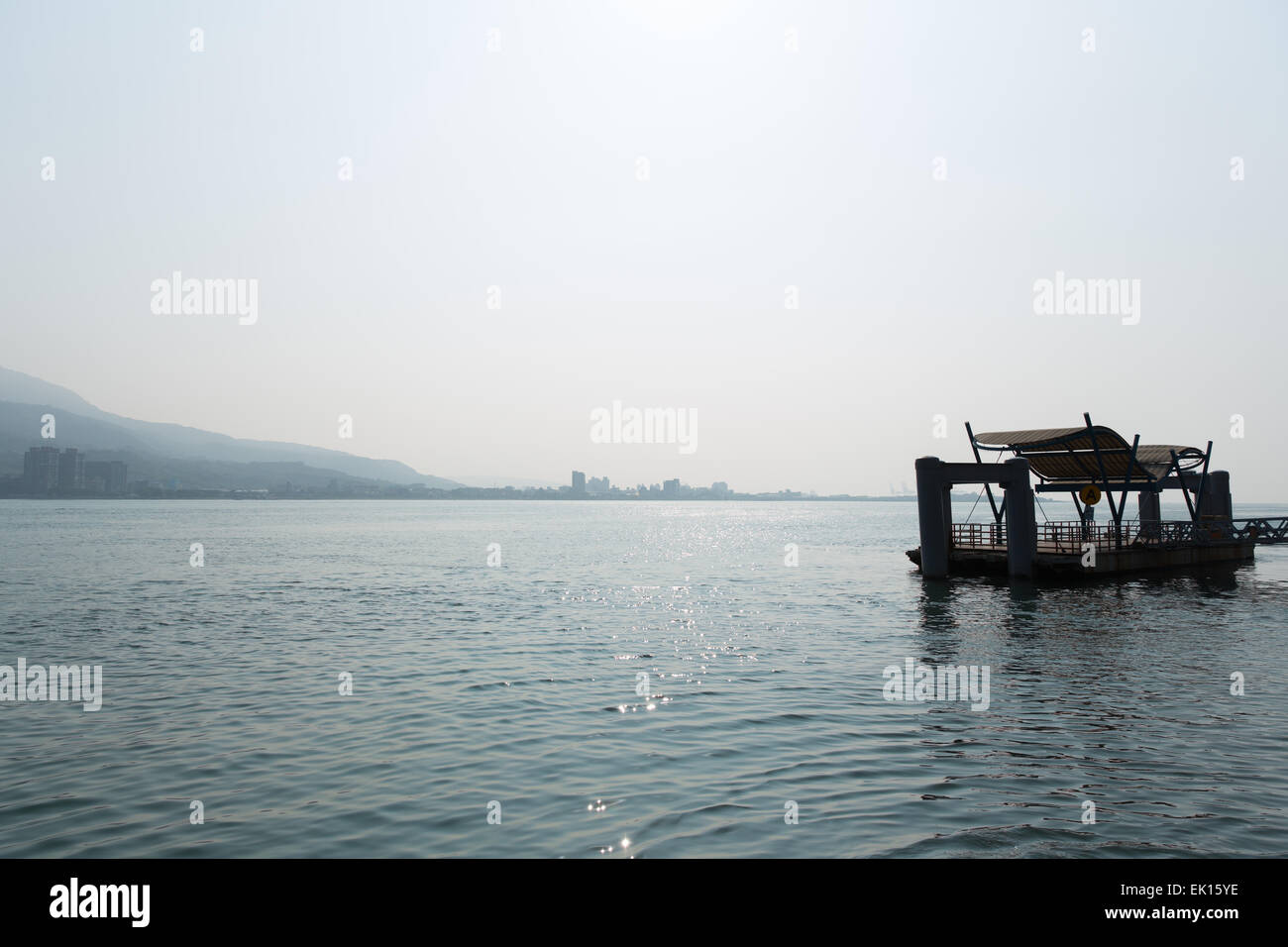 Scenario di Tamsui, Nuova Citta' di Taipei, Taiwan Foto Stock