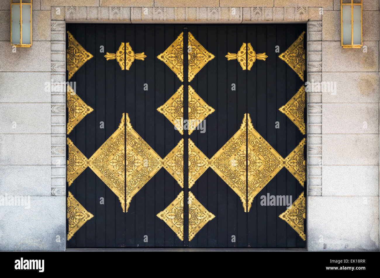 Sportello di Kyoto Municipal Museum of Art, Kyoto, Giappone Foto Stock