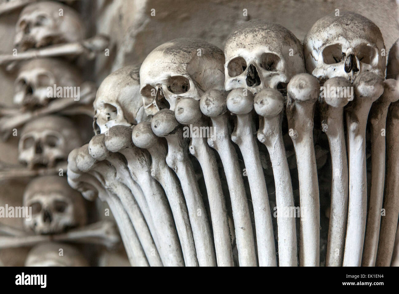 Ossario di Kutna Hora Sedlec, Kutna Hora, Repubblica Ceca Foto Stock