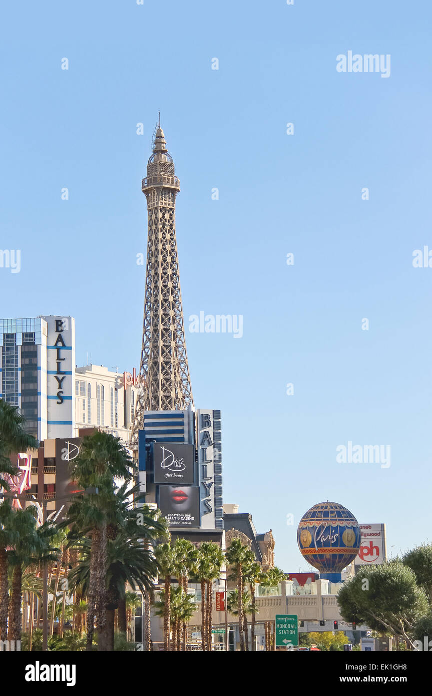 Llas Las Vegas, Nevada, Stati Uniti d'America - 20 ottobre : panorama della città nel mese di ottobre 20, 2013 a Las Vegas, Nevada. 40 milioni di turisti hanno visitato las vegas in 2012 Foto Stock