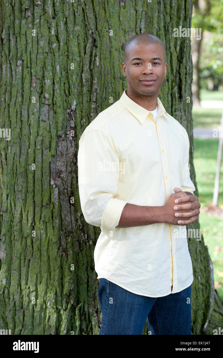 African American maschio Foto Stock