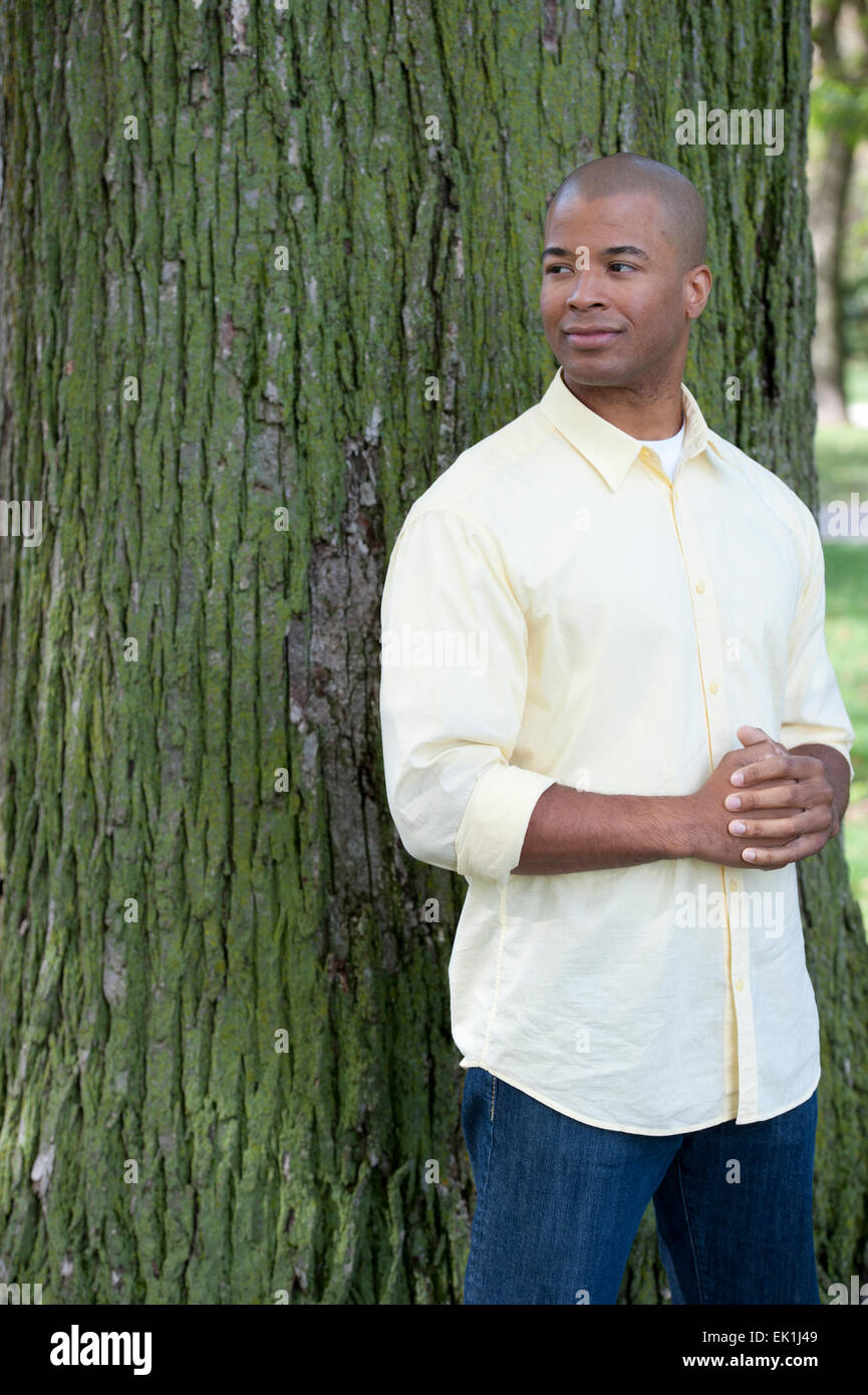 African American maschio Foto Stock