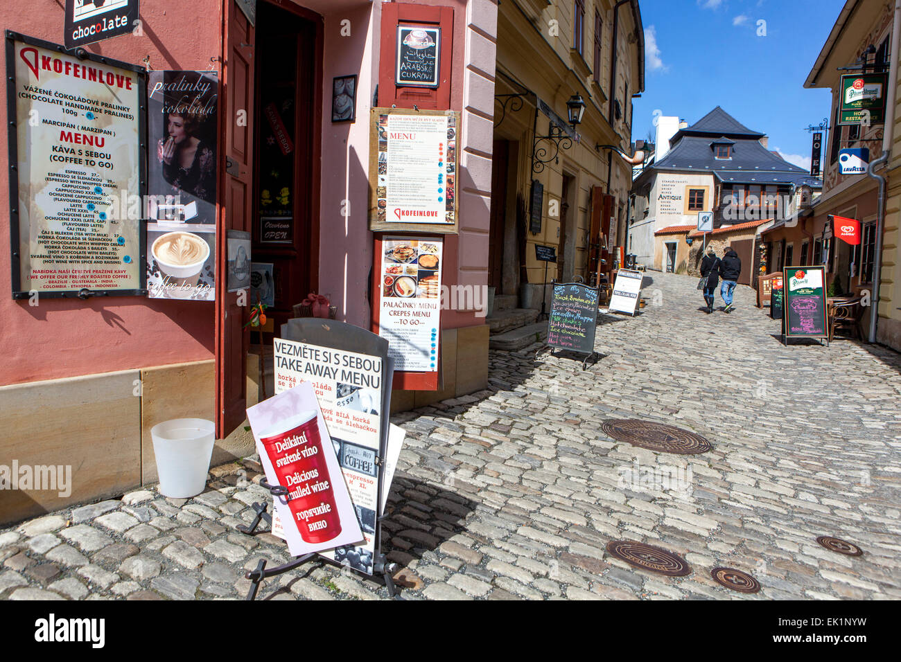 Via Di Kutna Hora, Unesco, Boemia, Repubblica Ceca Foto Stock