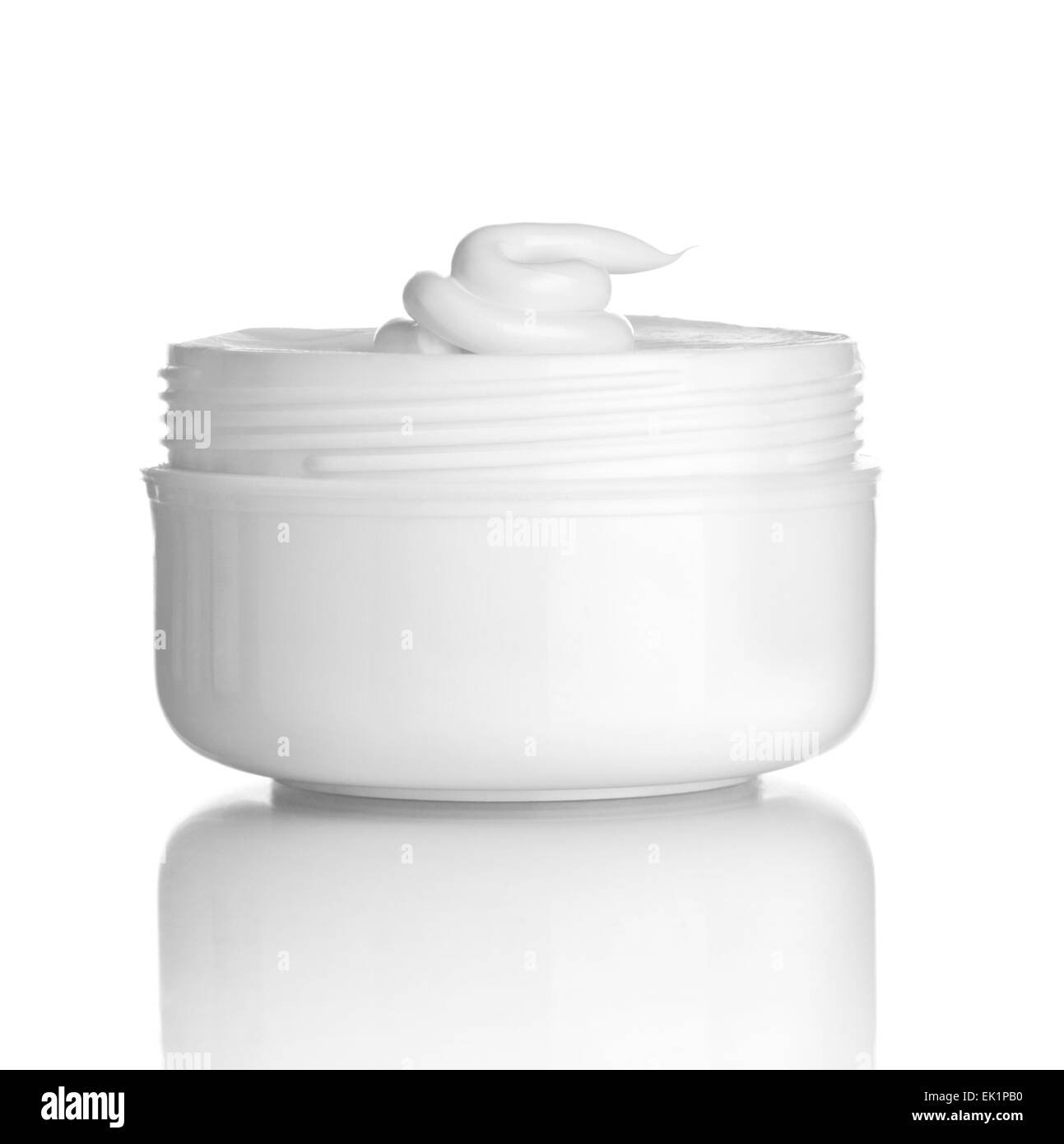 Crema di bellezza jar, tubo e contenitore Foto Stock