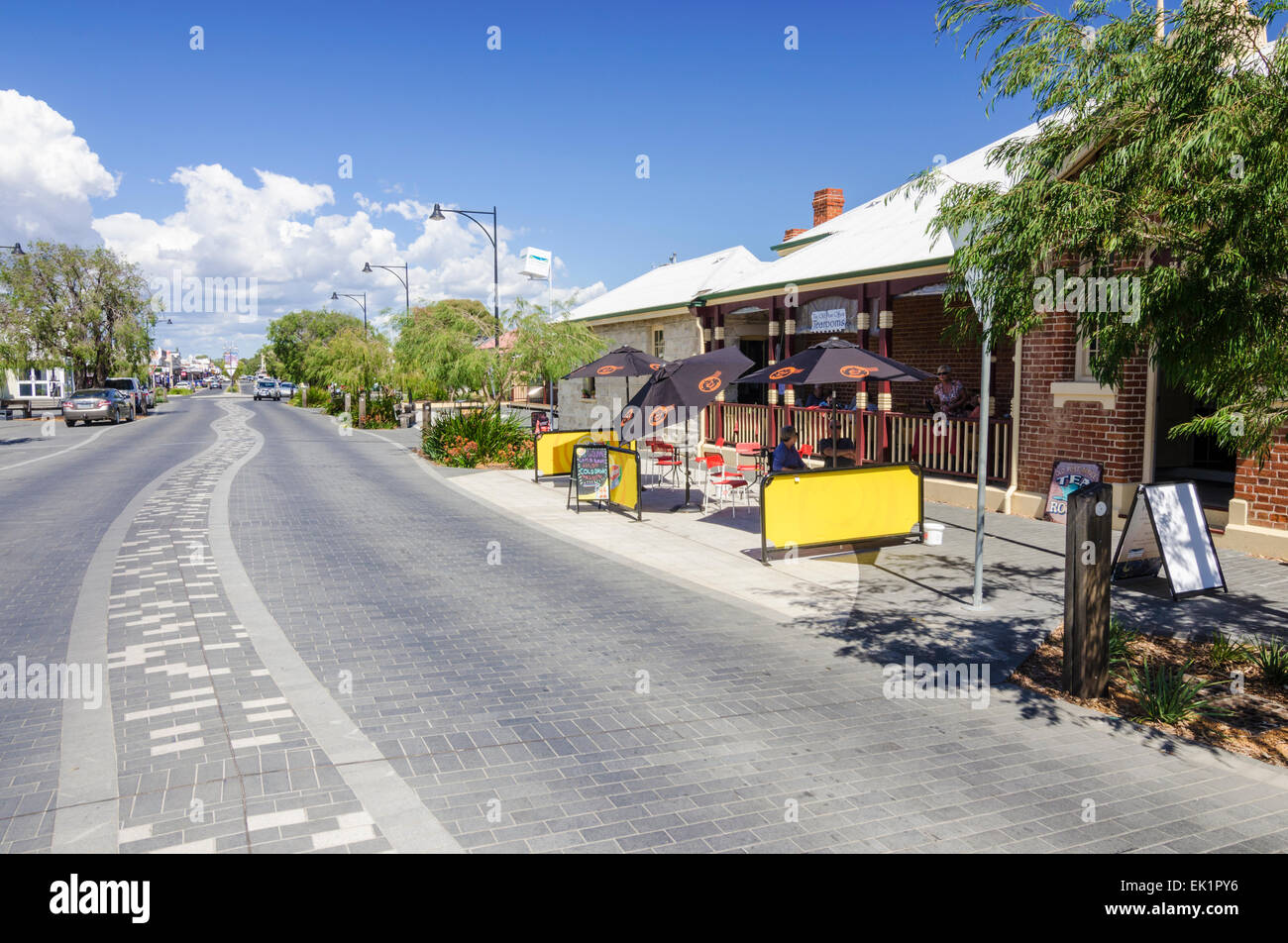 Queen St, vicino al tribunale vecchio edificio, Busselton, Australia occidentale Foto Stock