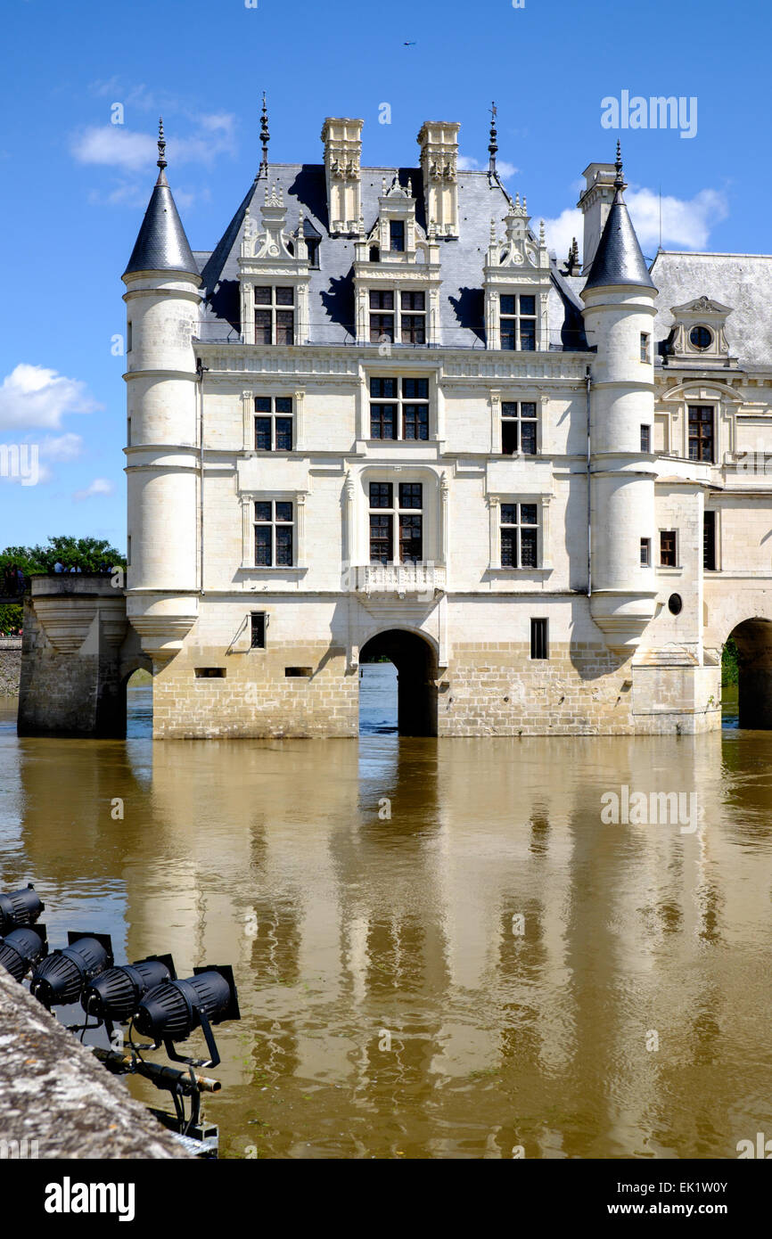 Chateau de Chenonceau in Indre-et-Loire, Francia Foto Stock