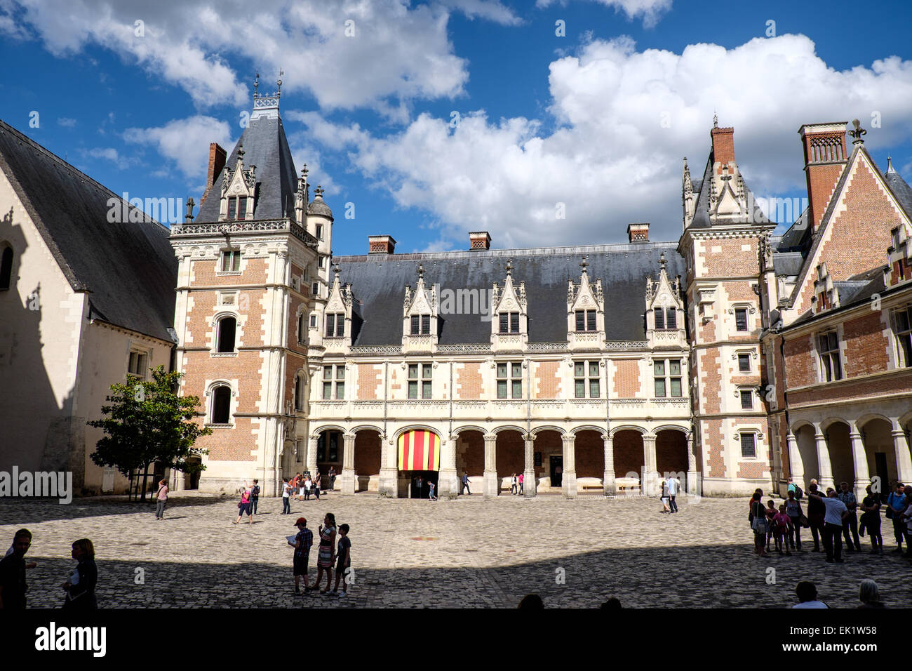 Chateau Royal de Blois, Loir-et-Cher, Francia Foto Stock