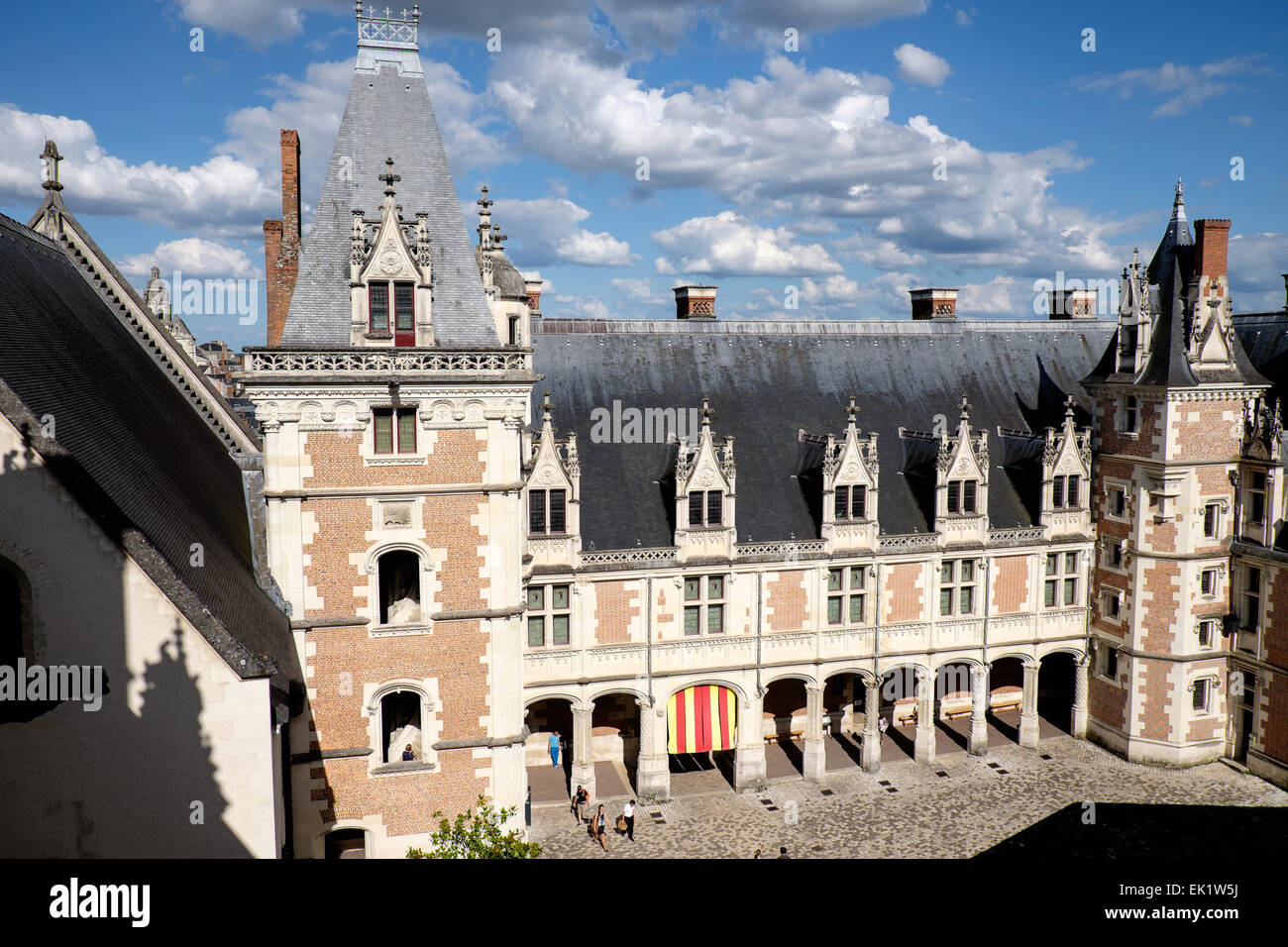 Chateau Royal de Blois, Loir-et-Cher, Francia Foto Stock