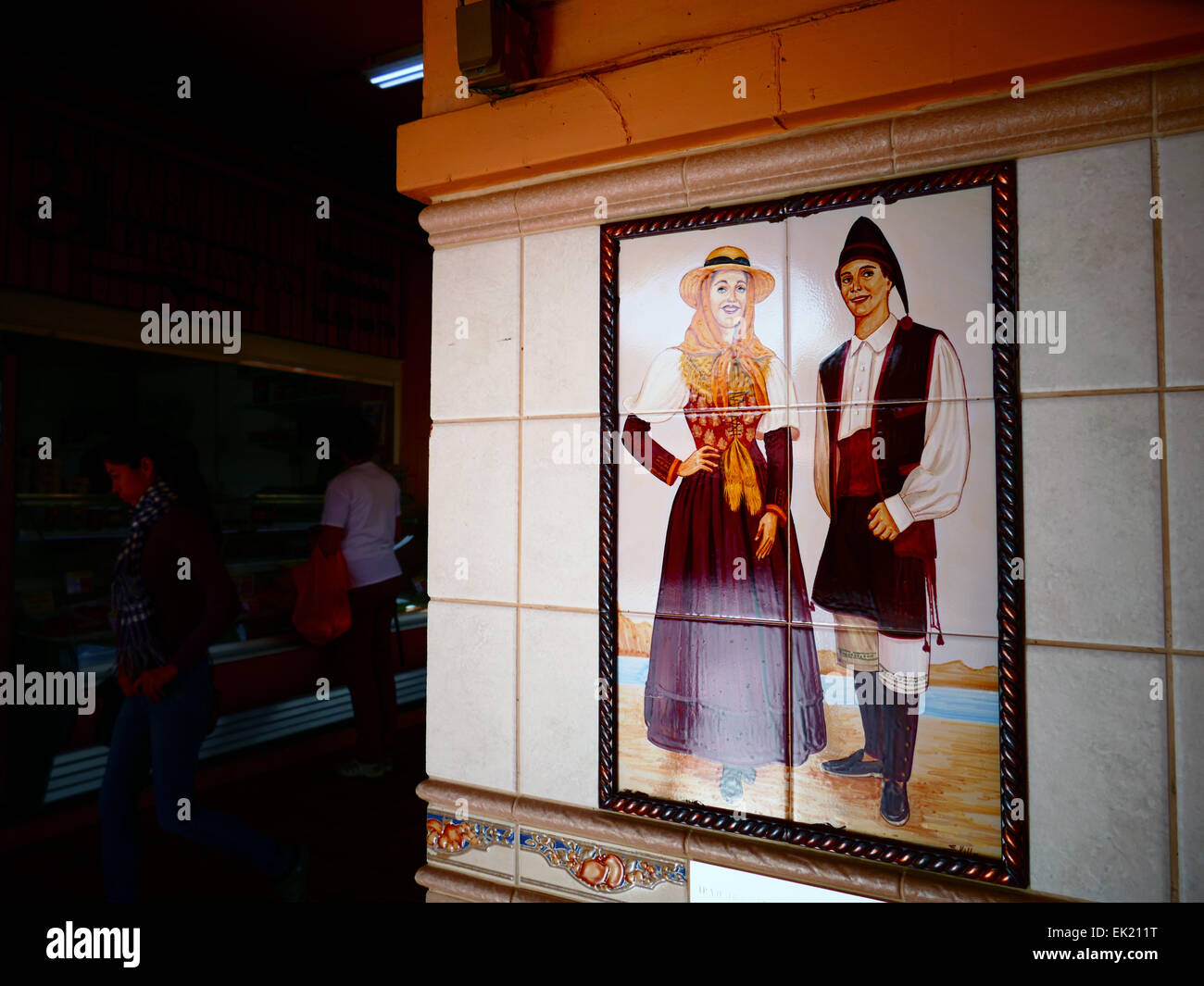 Canario tradizionale costume giovane Santa Cruz de la isola di Tenerife Isole Canarie Spagna Foto Stock