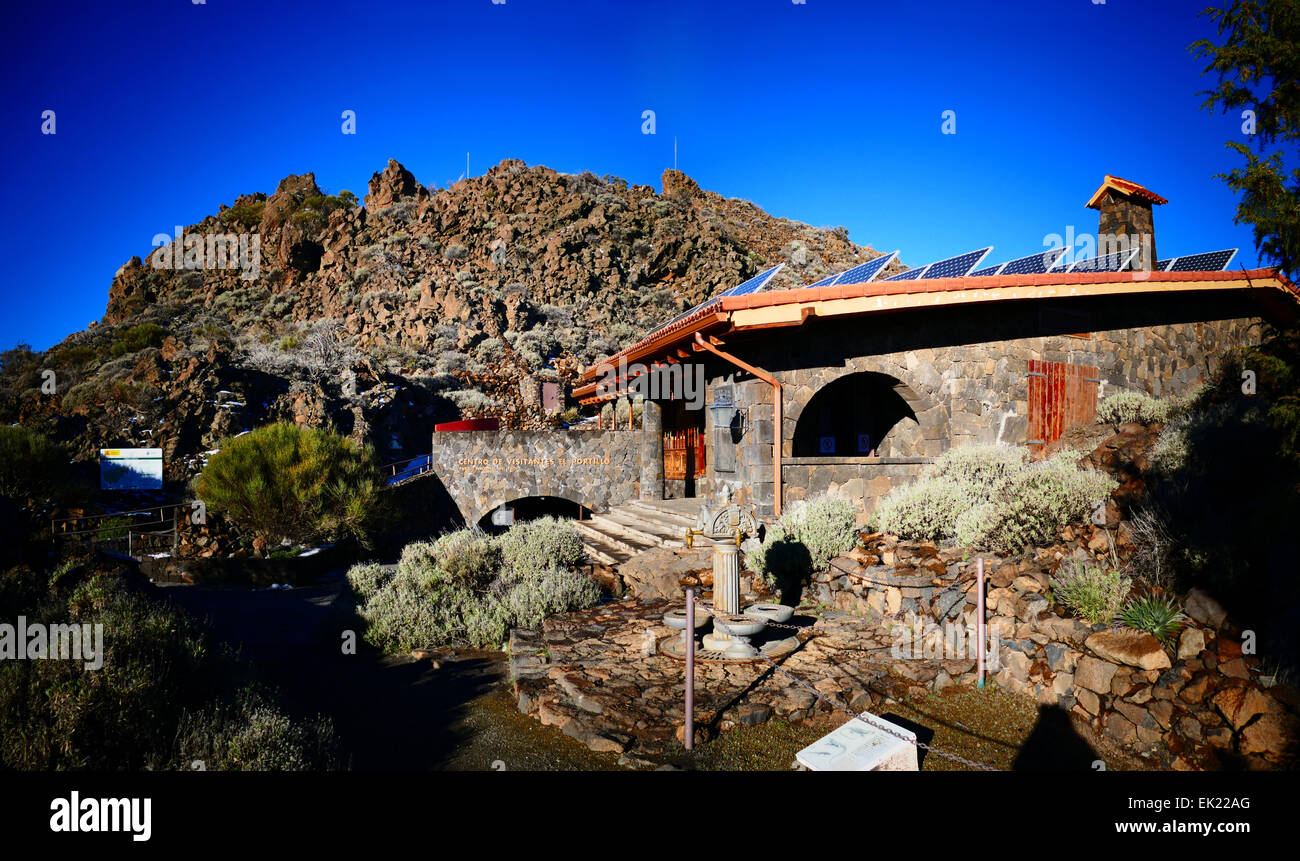 Centro informazioni turistiche a Mt Teide Parque Nacional del Teide Tenerife Isole Canarie Spagna Foto Stock