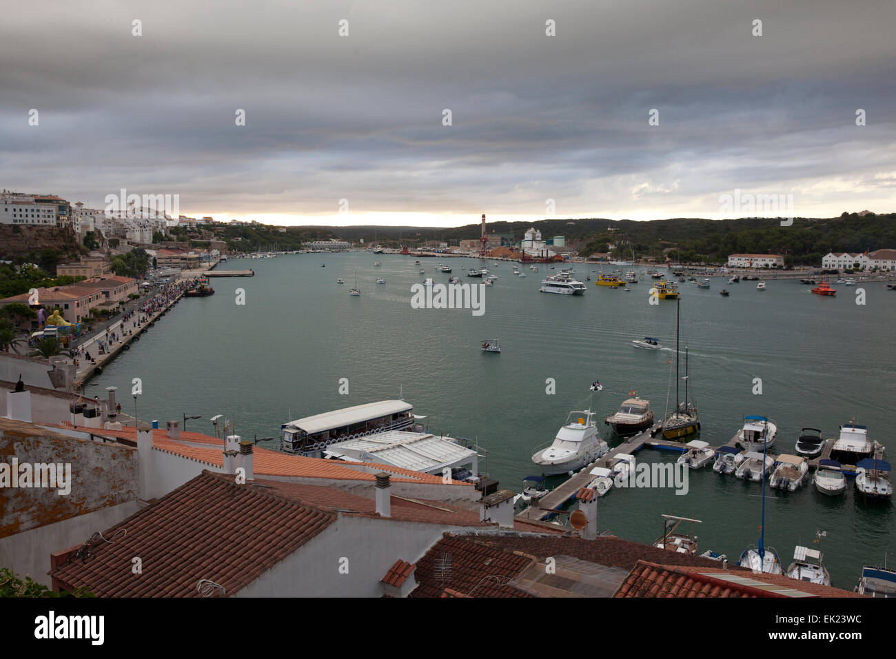 Mahon, Menorca, Spagna. Foto Stock