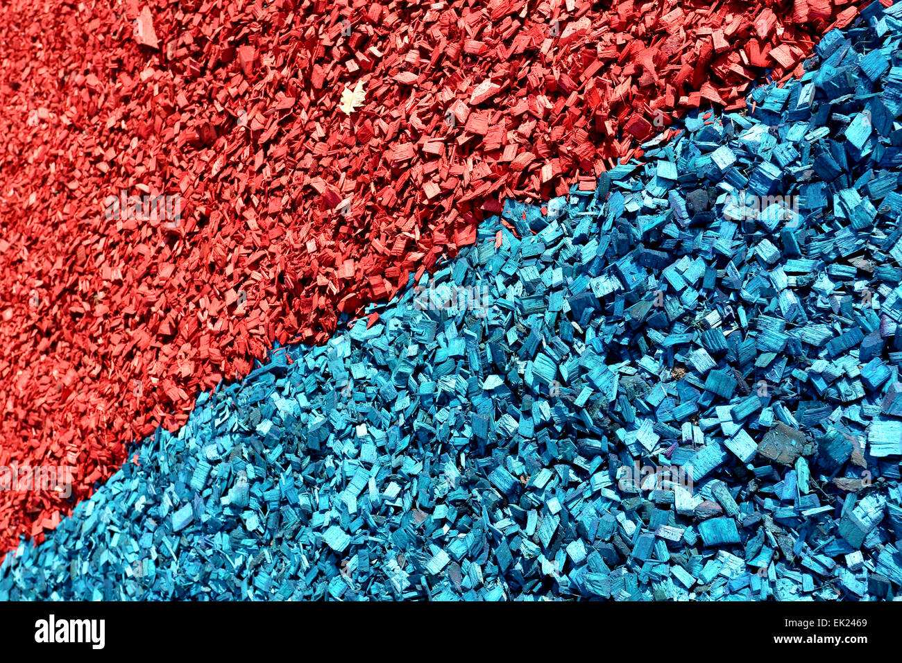 Rosso Blu chip vengono stabiliti in un bellissimo sfondo Foto Stock