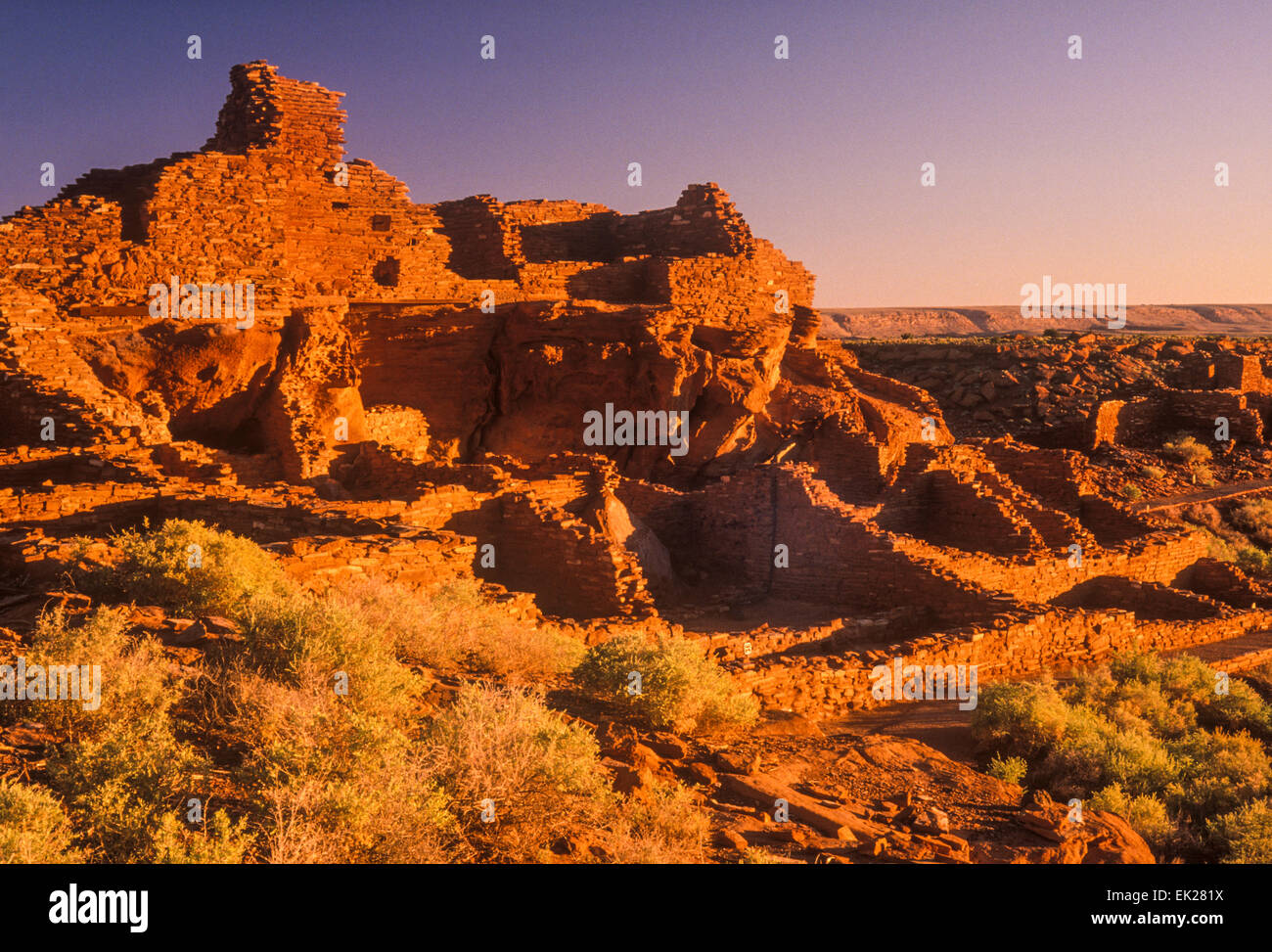 Rovine di Wupatki, Anasazi Indian, Wupatki National Monument, Arizona Foto Stock