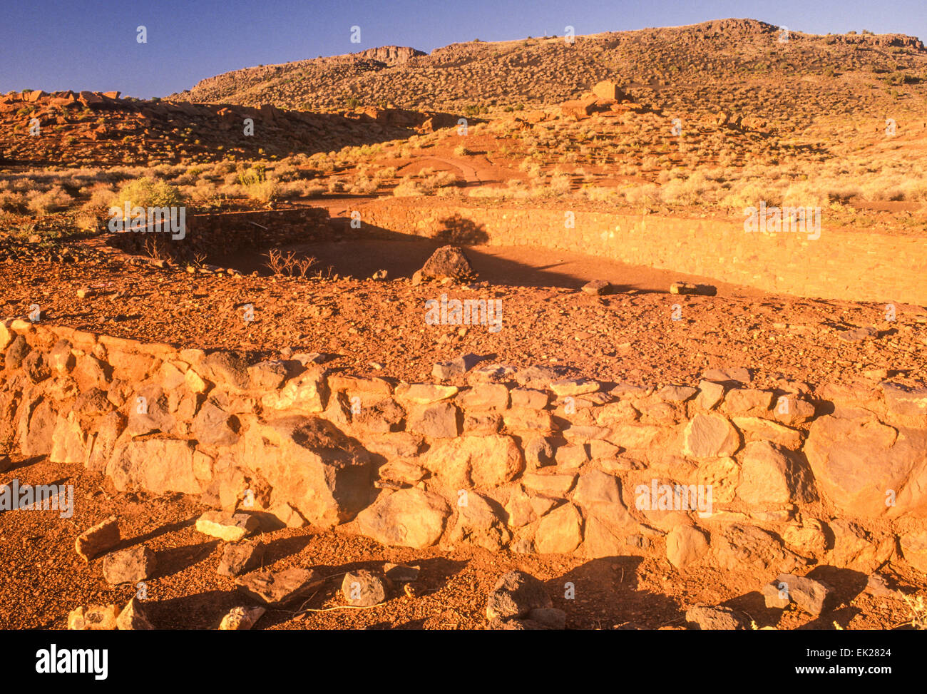 Indiani Hohokam palla, Wupatki rovine, Wupatki National Monument, Arizona Foto Stock