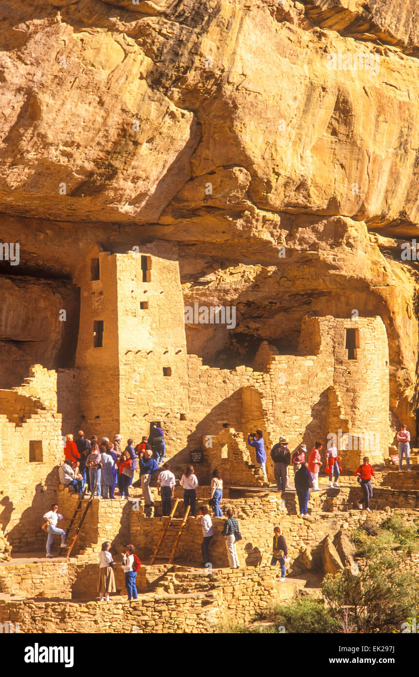 Cliff Palace, Anasazi Indian, Mesa Verde National Park, COLORADO Foto Stock