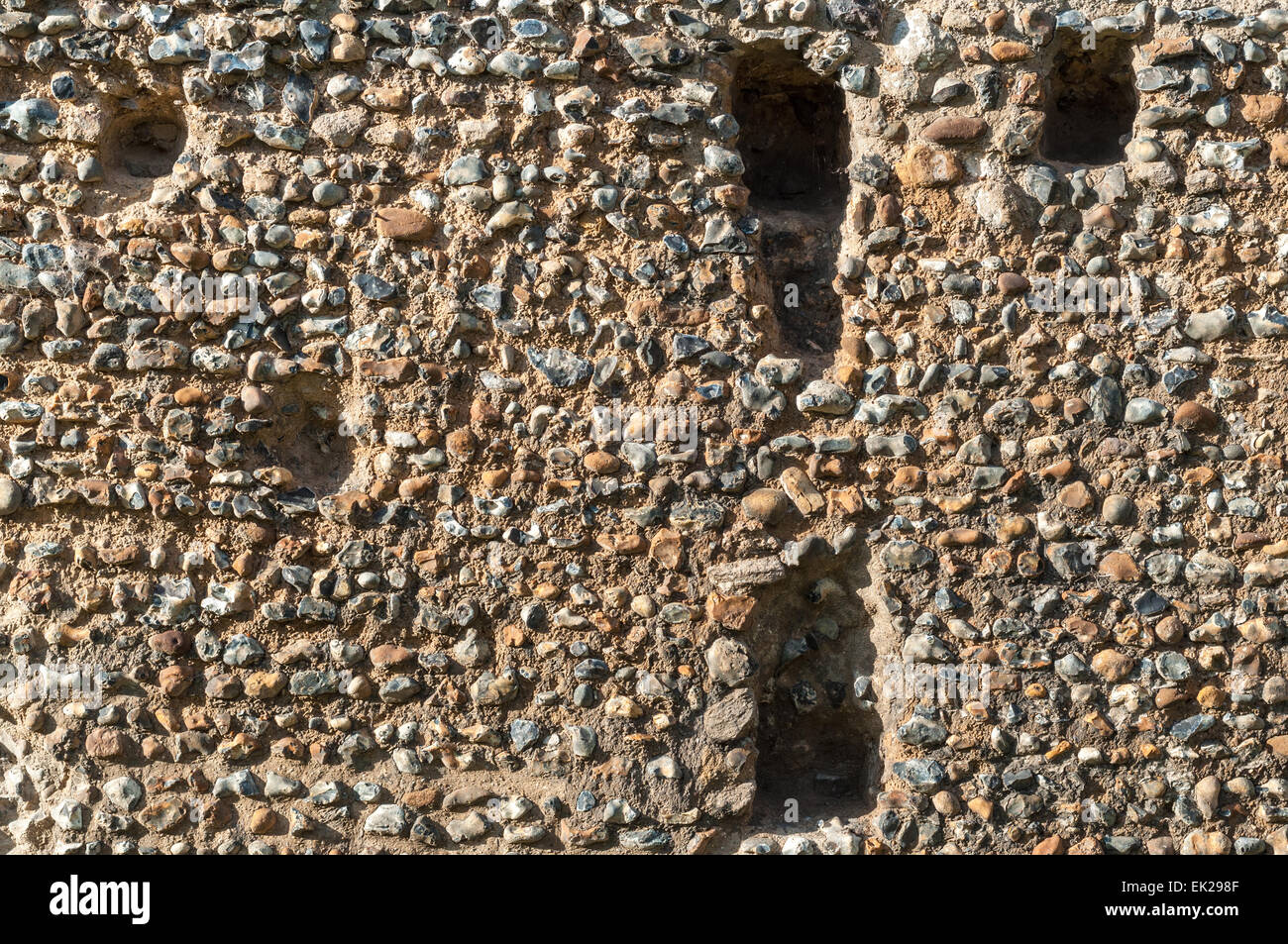 Parete di un resti della cattedrale Foto Stock