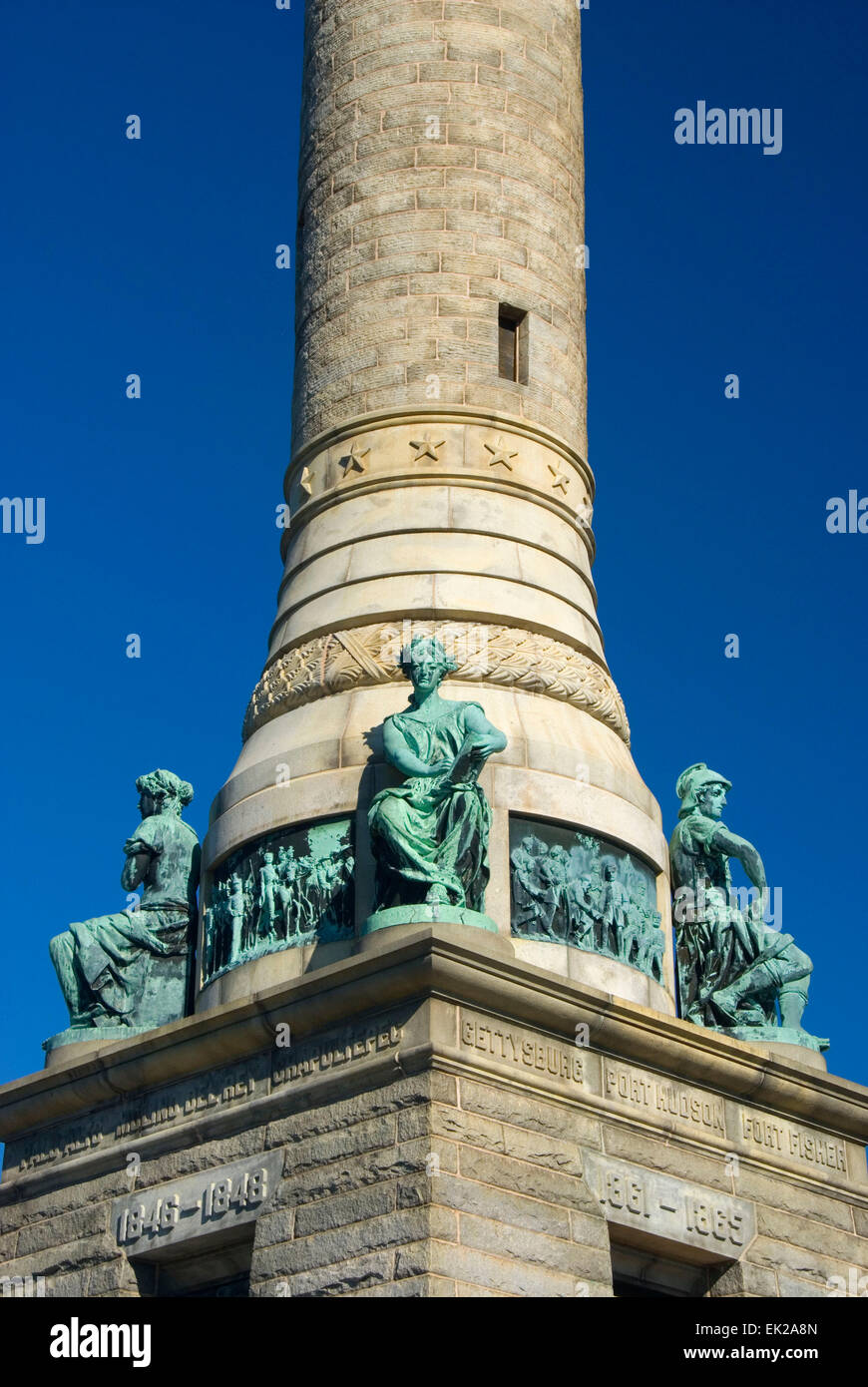 Soldati e marinai monumento, East Rock Park, New Haven, Connecticut Foto Stock