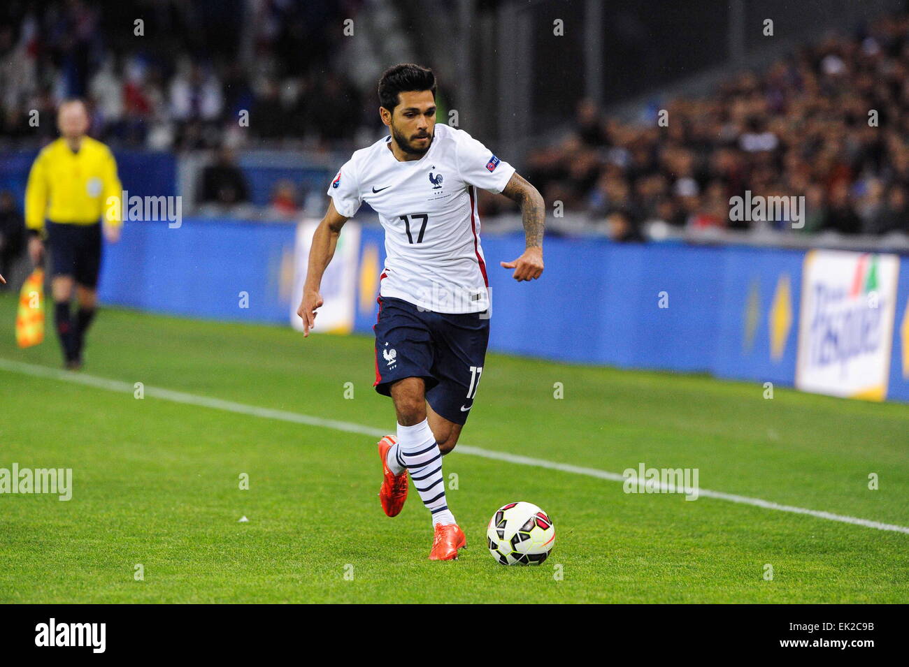 Benoit TREMOULINAS - 29.03.2015 - Francia/Danimarca - Match amical : Saint Etienne-.Photo : Jean Paul Thomas/Icona Sport Foto Stock