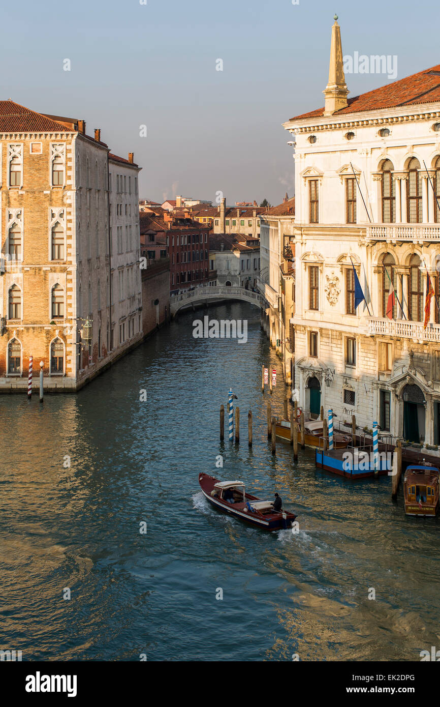 Grand Canal, Venezia, Italia Foto Stock