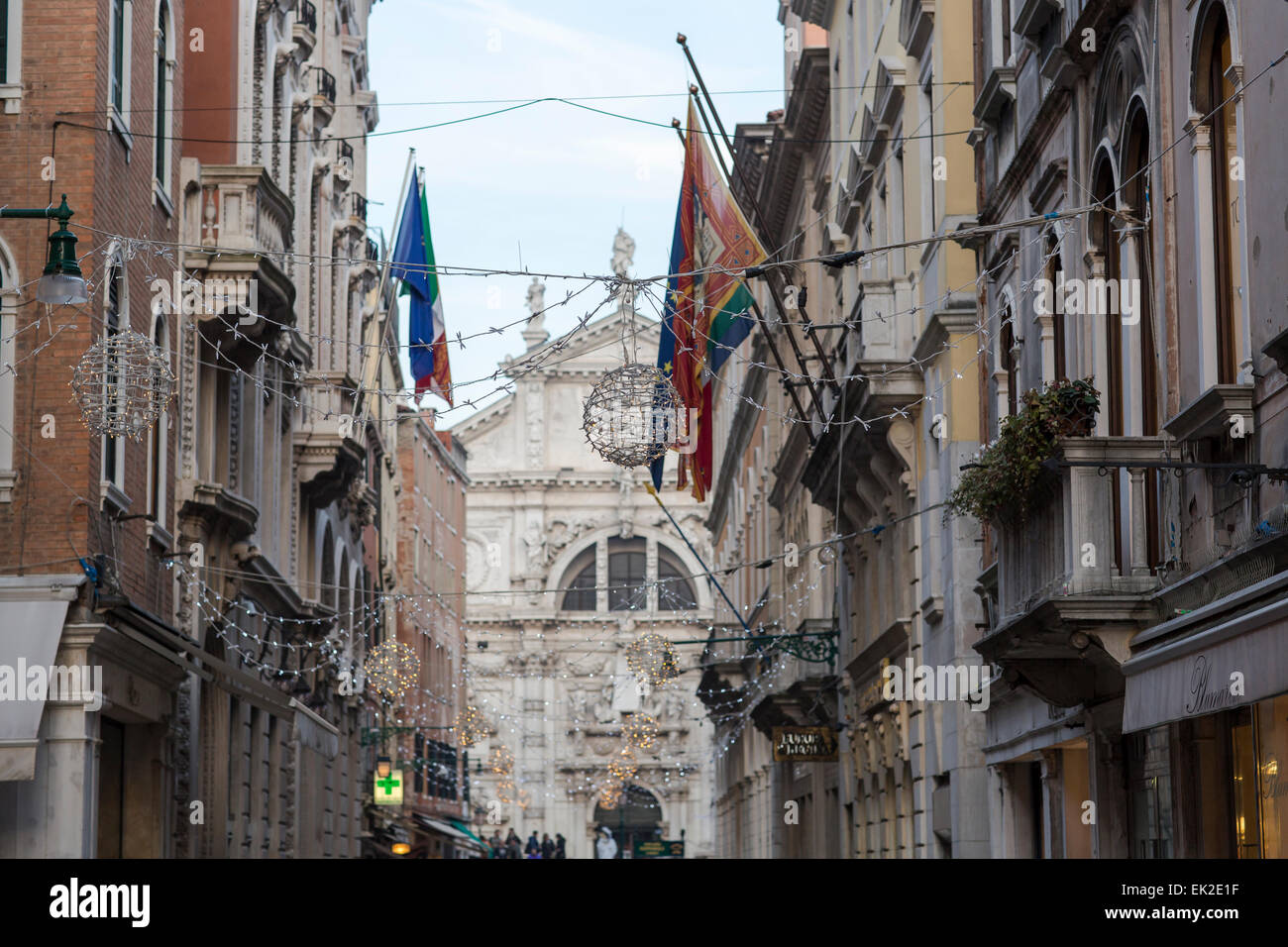 Scena di strada, Venezia, Italia Foto Stock