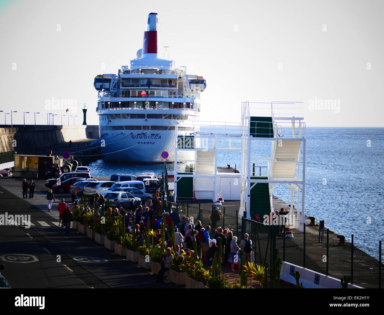 Traghetti Porto San Sebastian de La Gomera Tenerife Isole Canarie Spagna Foto Stock