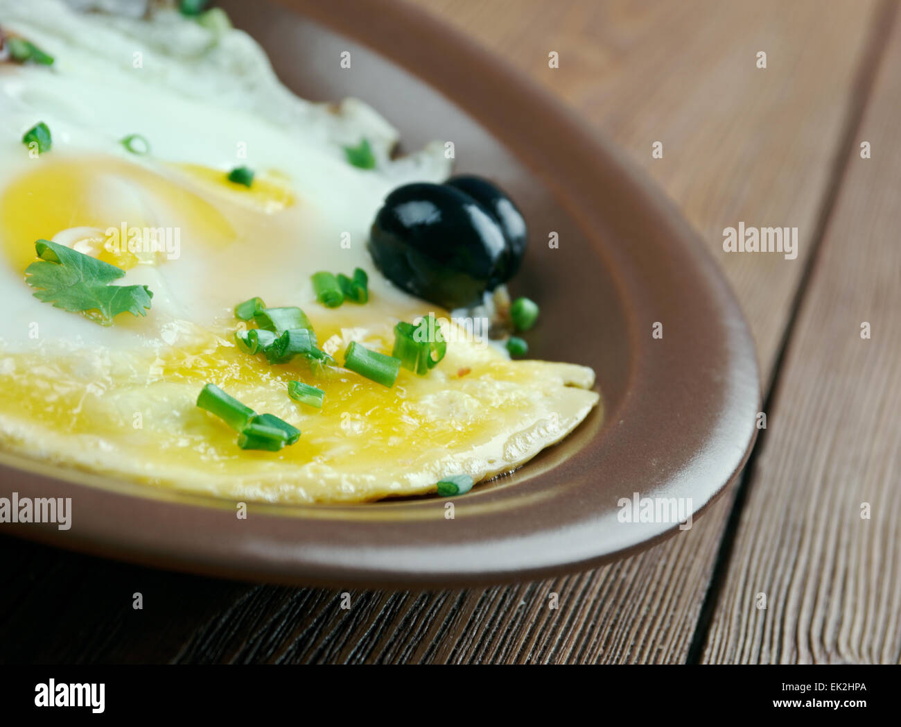 Tradizionale prima colazione spagnola. close up Foto Stock