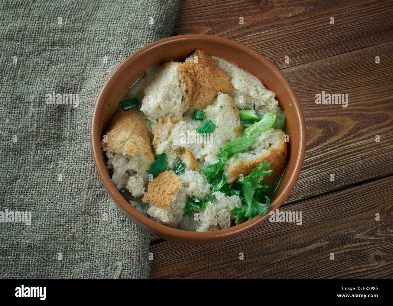 Brotsuppe - Francone zuppa di pane Foto Stock