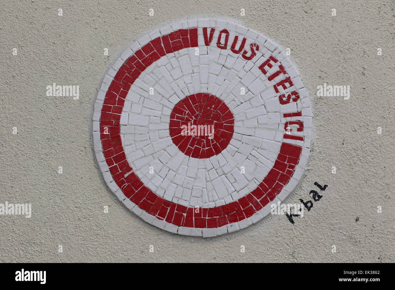 La street art a Parigi Foto Stock