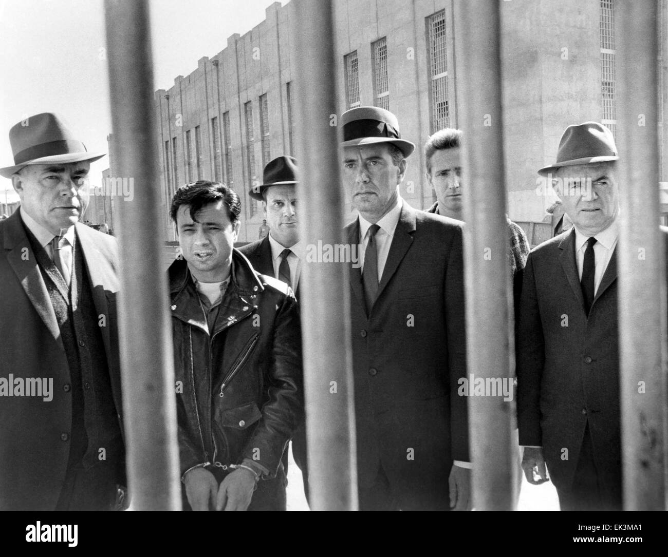 Robert Blake, John Forsythe, Scott Wilson, sul set del film "a sangue freddo", 1967 Foto Stock