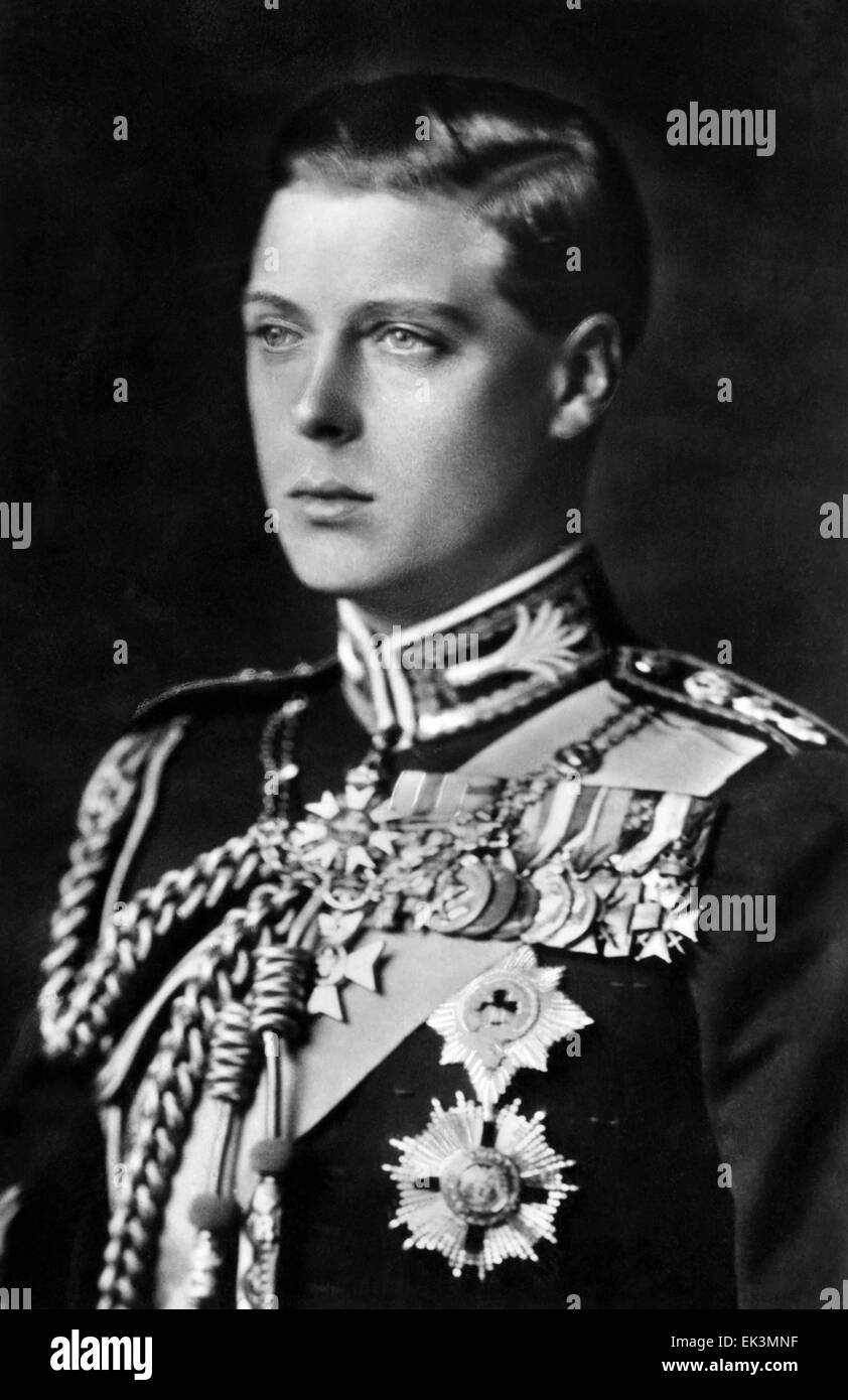King Edward VIII, come il Principe di Galles, Ritratto, circa 1920 Foto Stock