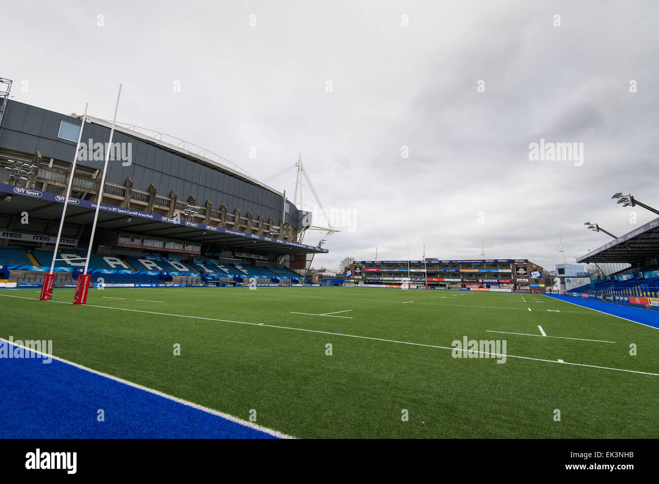 Cardiff Arms Park Rugby Stadium Foto Stock