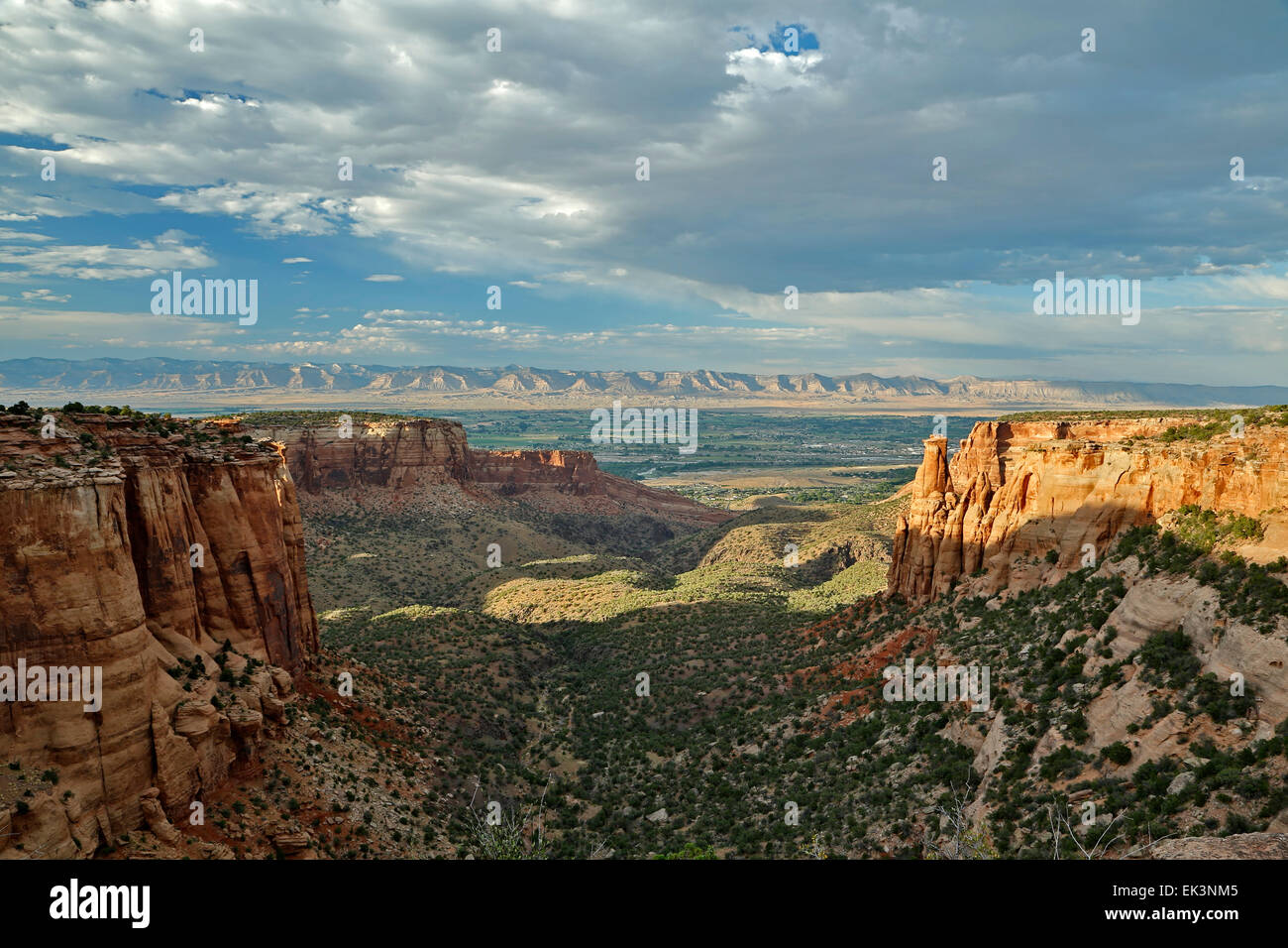 Monumenti di pietra arenaria e formazioni, Colorado National Monument, Grand Junction, Colorado, STATI UNITI D'AMERICA Foto Stock