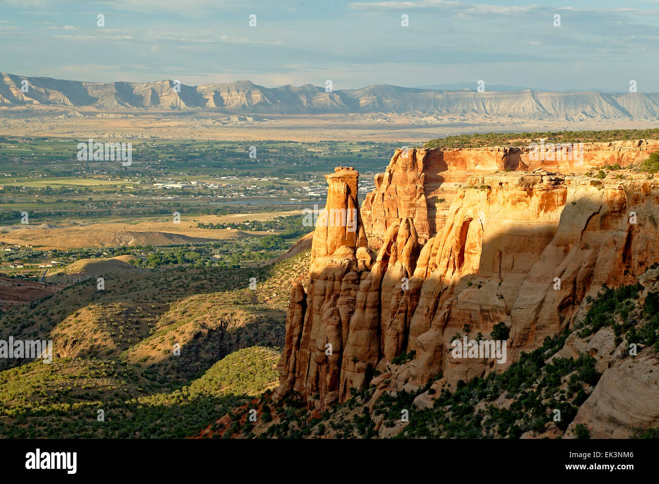 Monumenti di pietra arenaria e formazioni, Colorado National Monument, Grand Junction, Colorado, STATI UNITI D'AMERICA Foto Stock