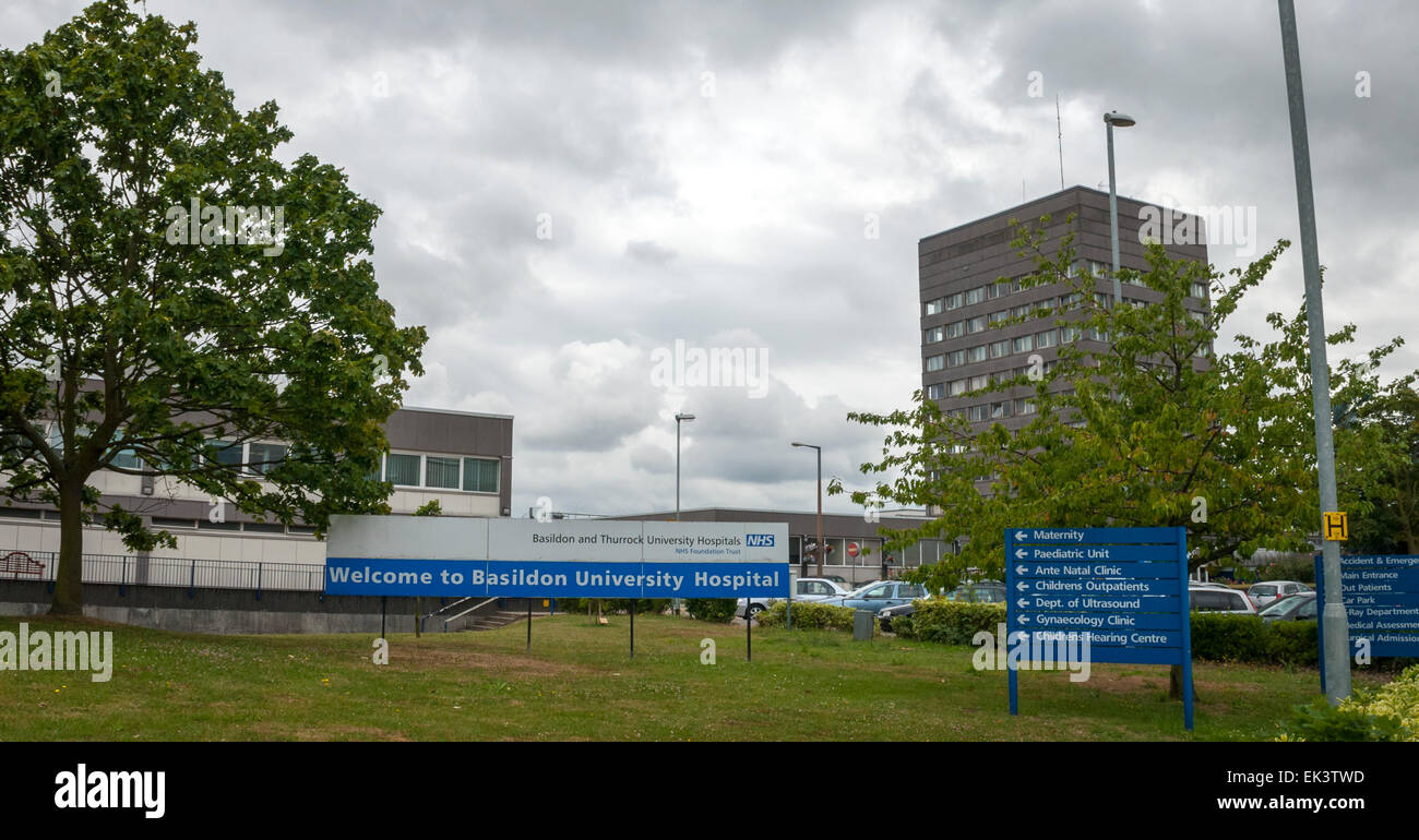 Basildon e Thurrock University Hospital, Basildon, Essex, Regno Unito Foto Stock