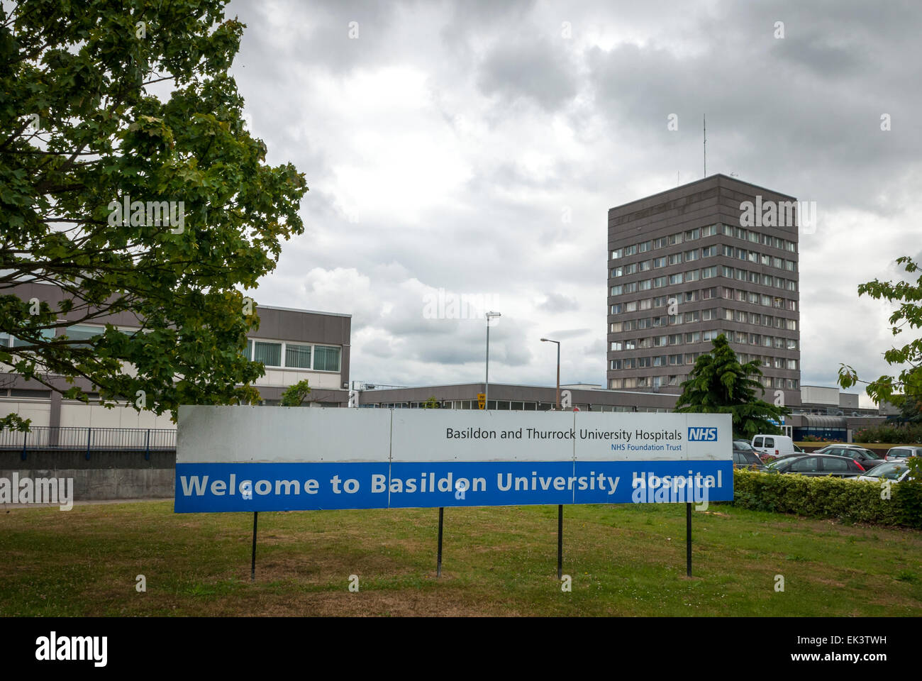 Basildon e Thurrock University Hospital, Basildon, Essex, Regno Unito Foto Stock