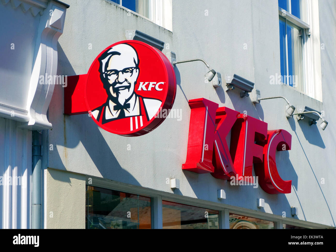 Segno KFC & logo Foto Stock