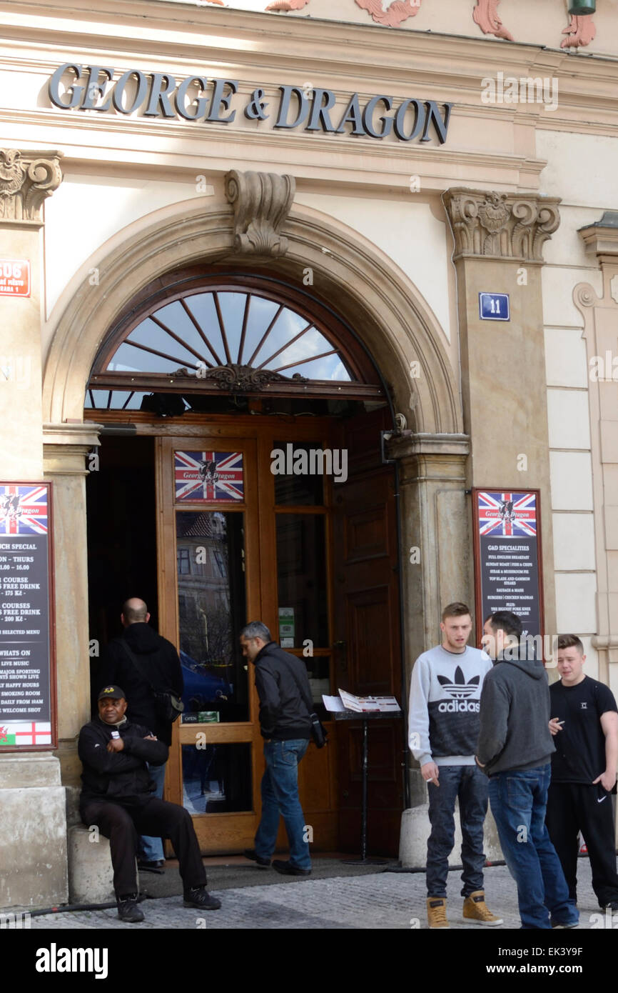 George and Dragon pub di Praga Foto Stock